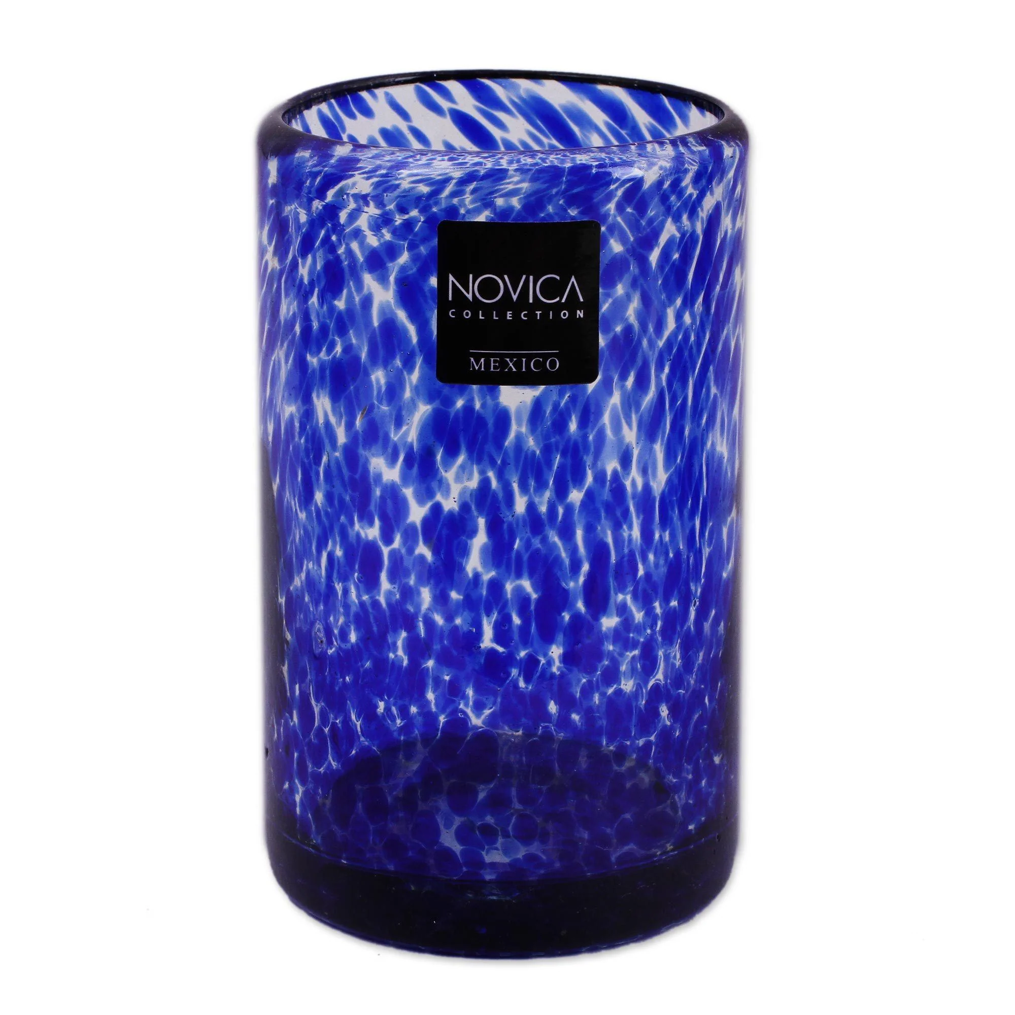 Blue Hand Blown Tumbler Glasses - Set of 6 - Image 3