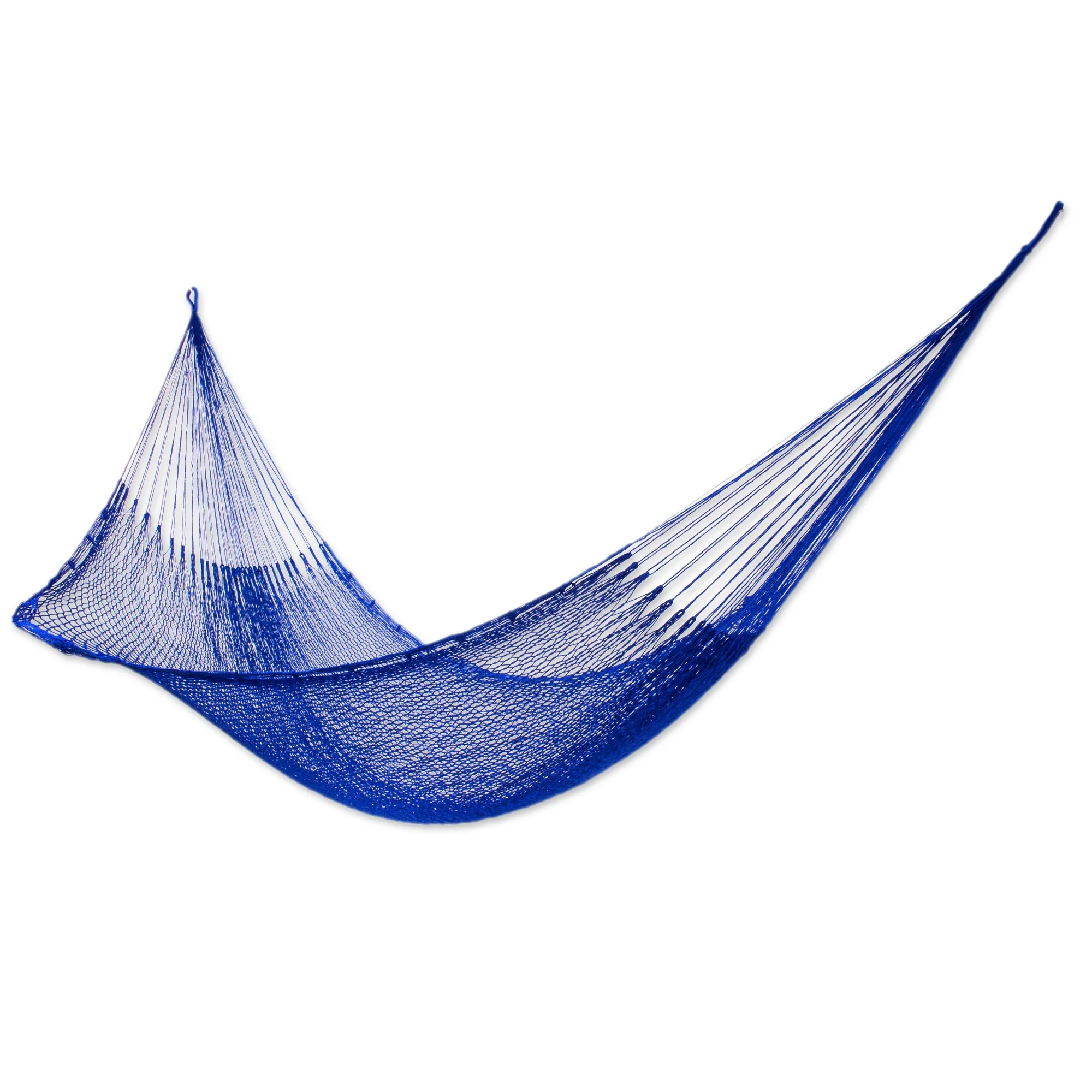 Blue Sonata  Hand Woven Nylon Mayan Hammock - Image 2