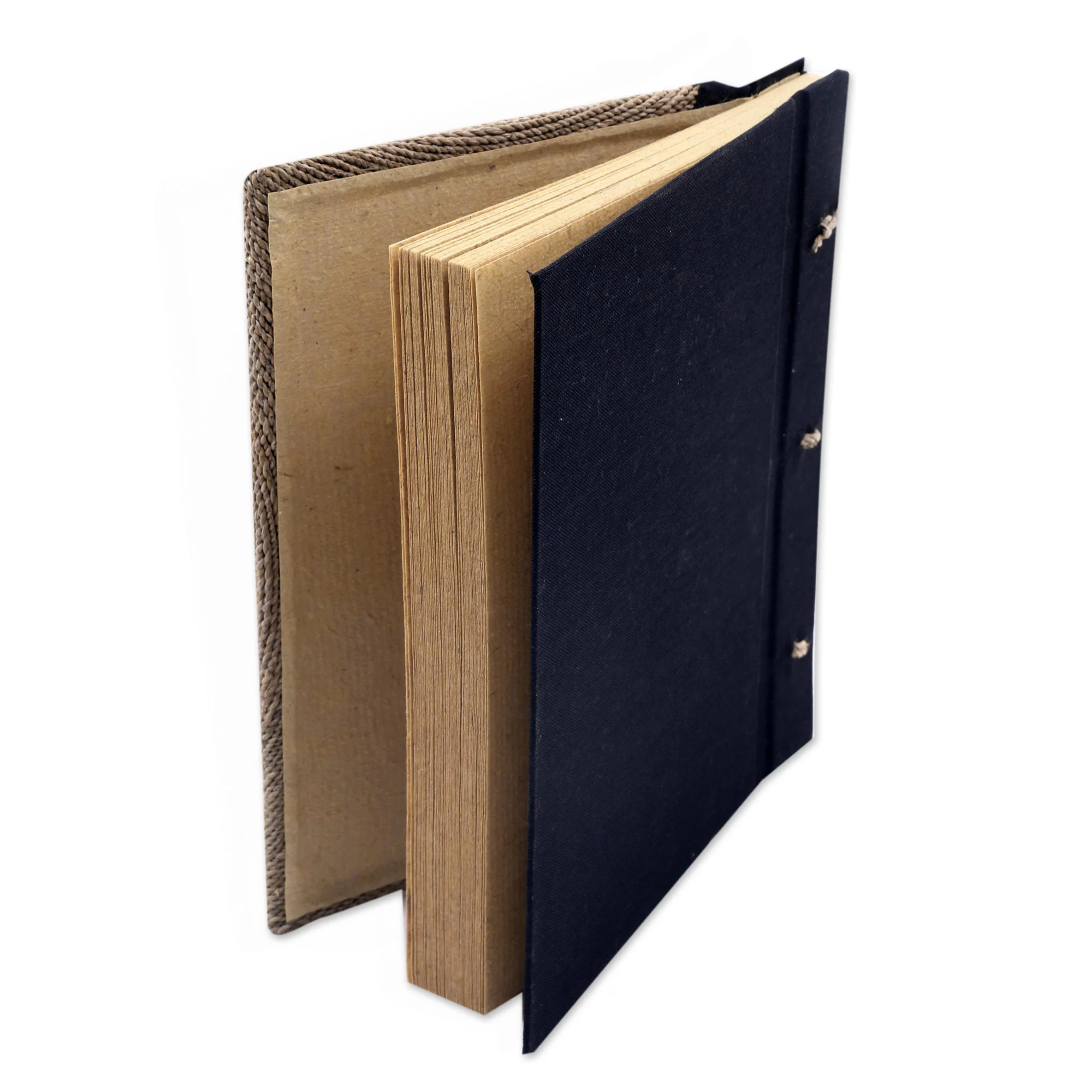 Blue Turtle Handmade Natural Fiber Blank 50-pg Journal with Turtle Motif - Image 5