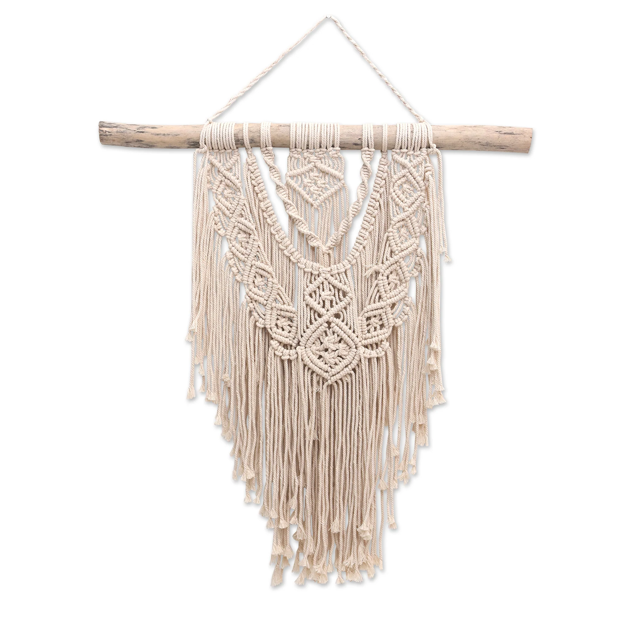 Boho Splash Balinese Cotton Macrame Wall Hanging - Image 2