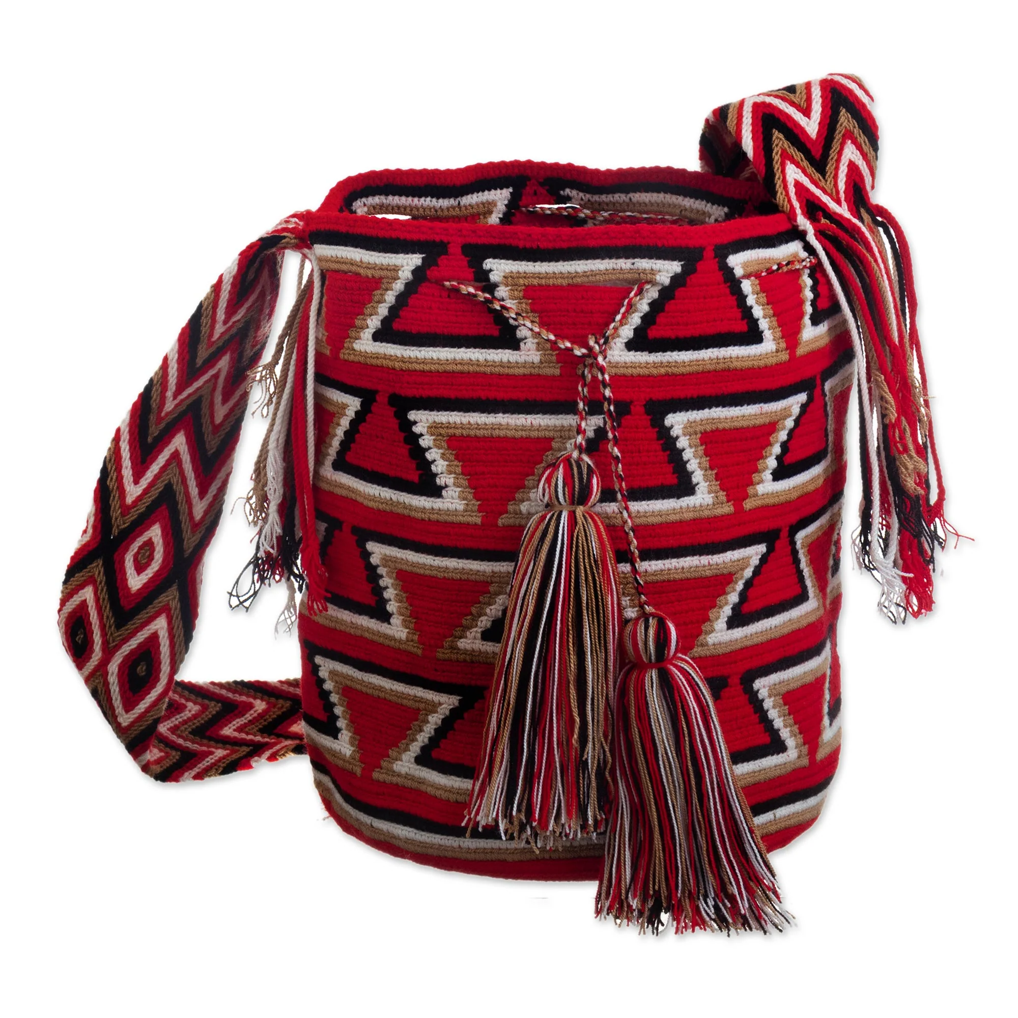 Bonfire Warmth Artisan Crafted Crocheted Shoulder Bag - Image 2