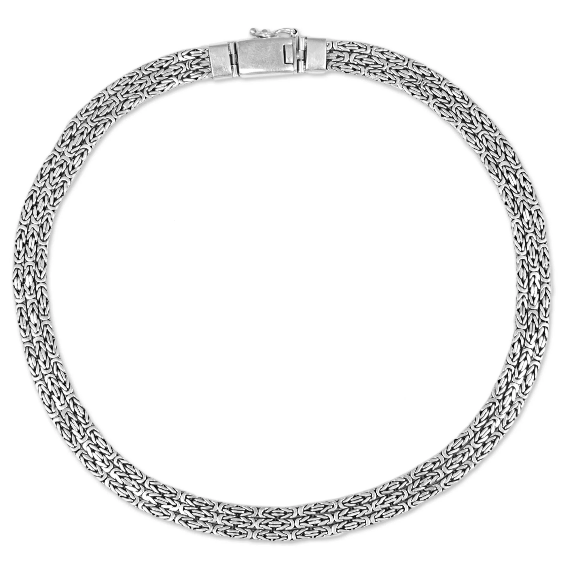 Borobudur Links Silver Chain Necklace - Image 2