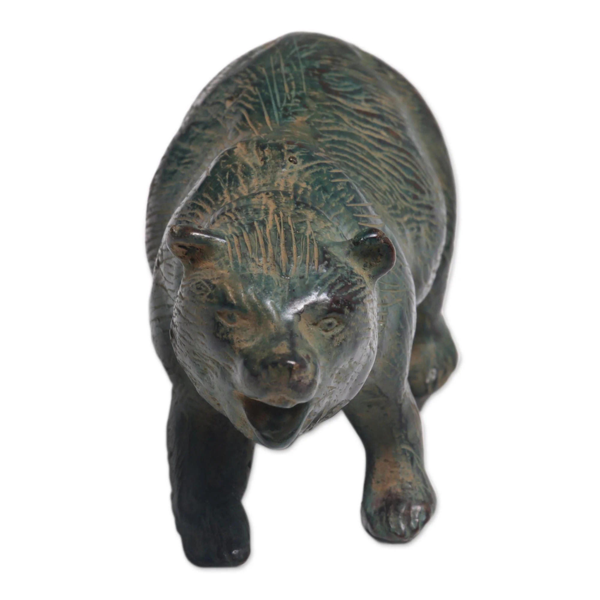Brave Bear Bronze Figurine - Image 4