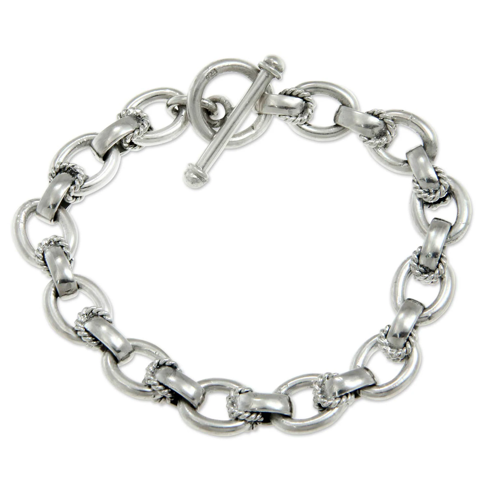 Brave Lady Silver Link Bracelet - Image 2