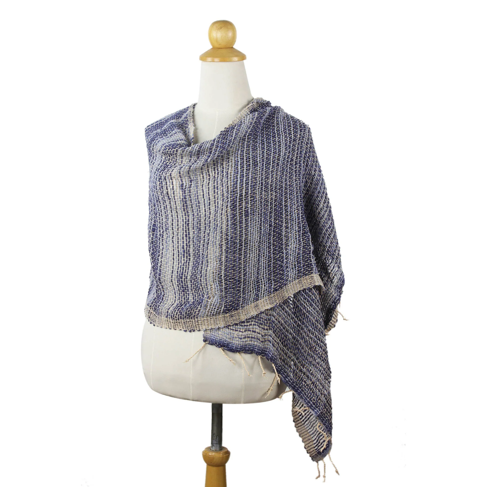 Breezy Blue Shawl - Image 2