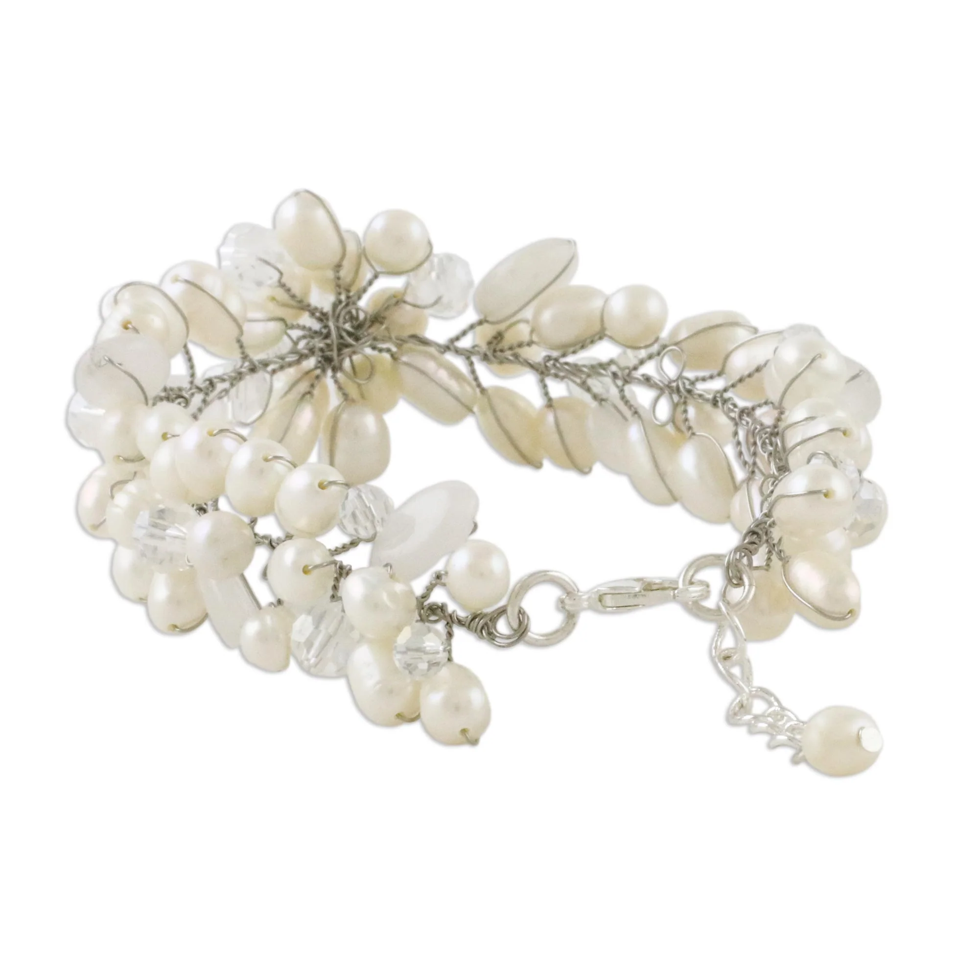 Bridal Bouquet Pearl Bracelet - Image 4