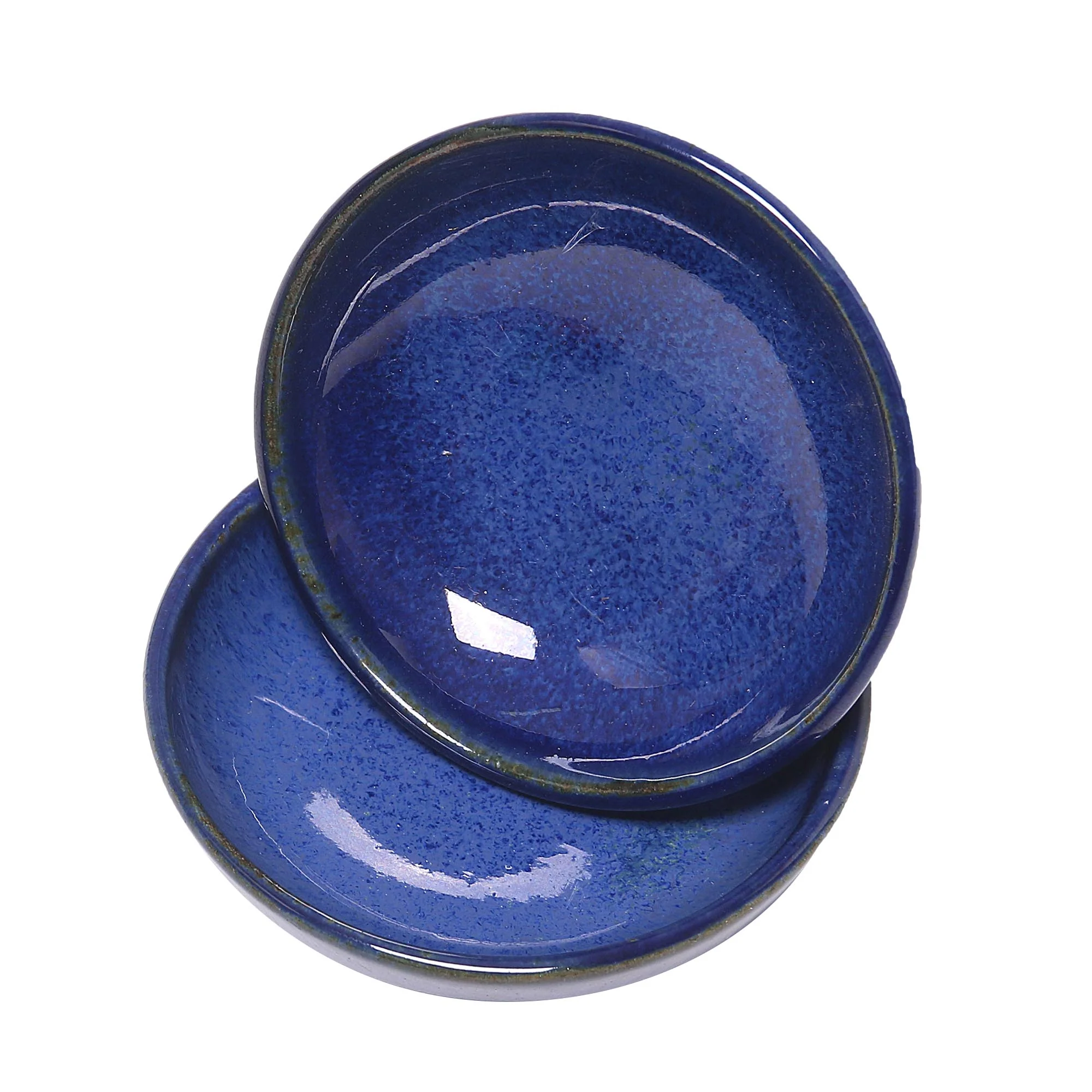 Bright Sky Blue Hand Crafted Condiment Dishes - Image 4