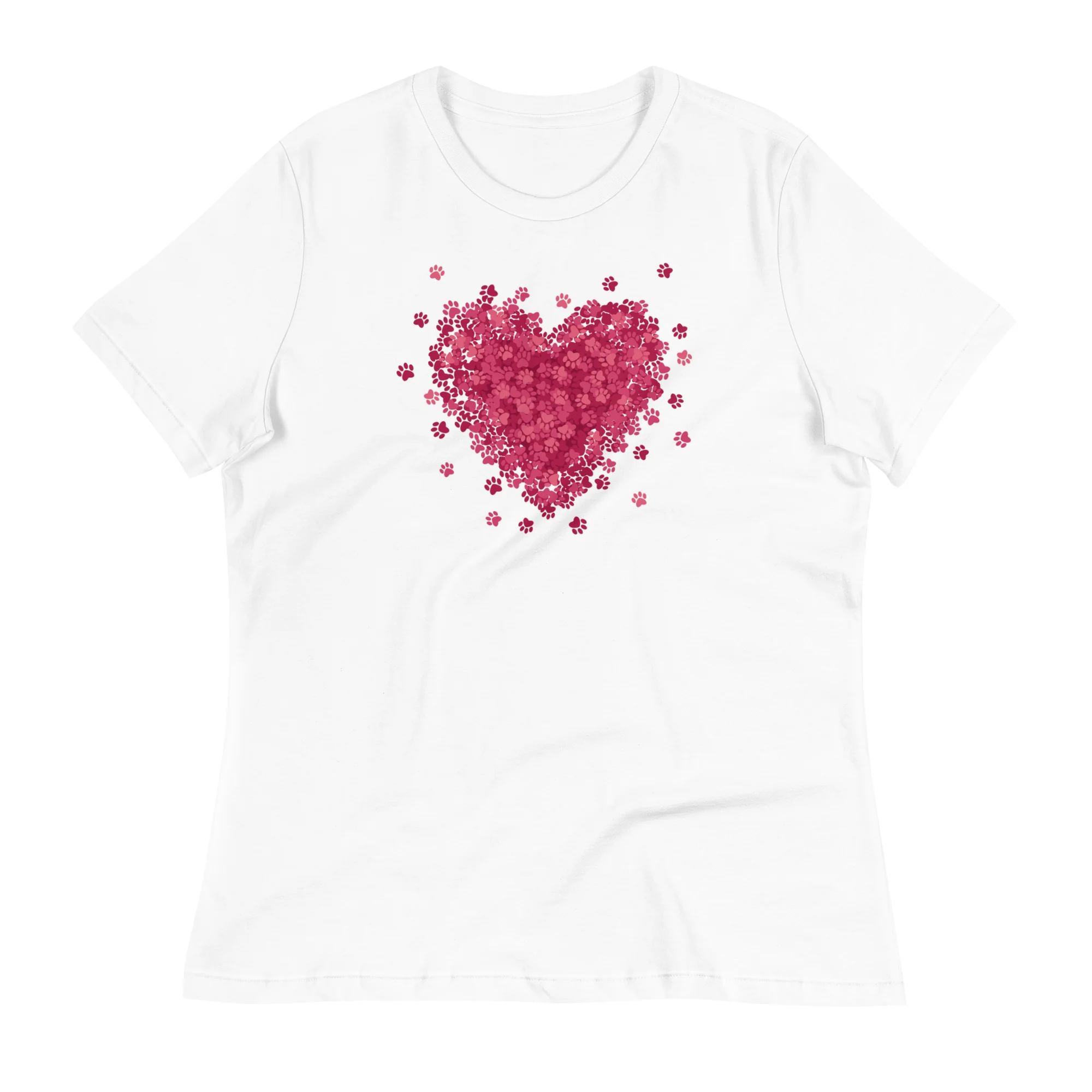 Bursting with Paw Love Women's Relaxed T-Shirt - Image 8