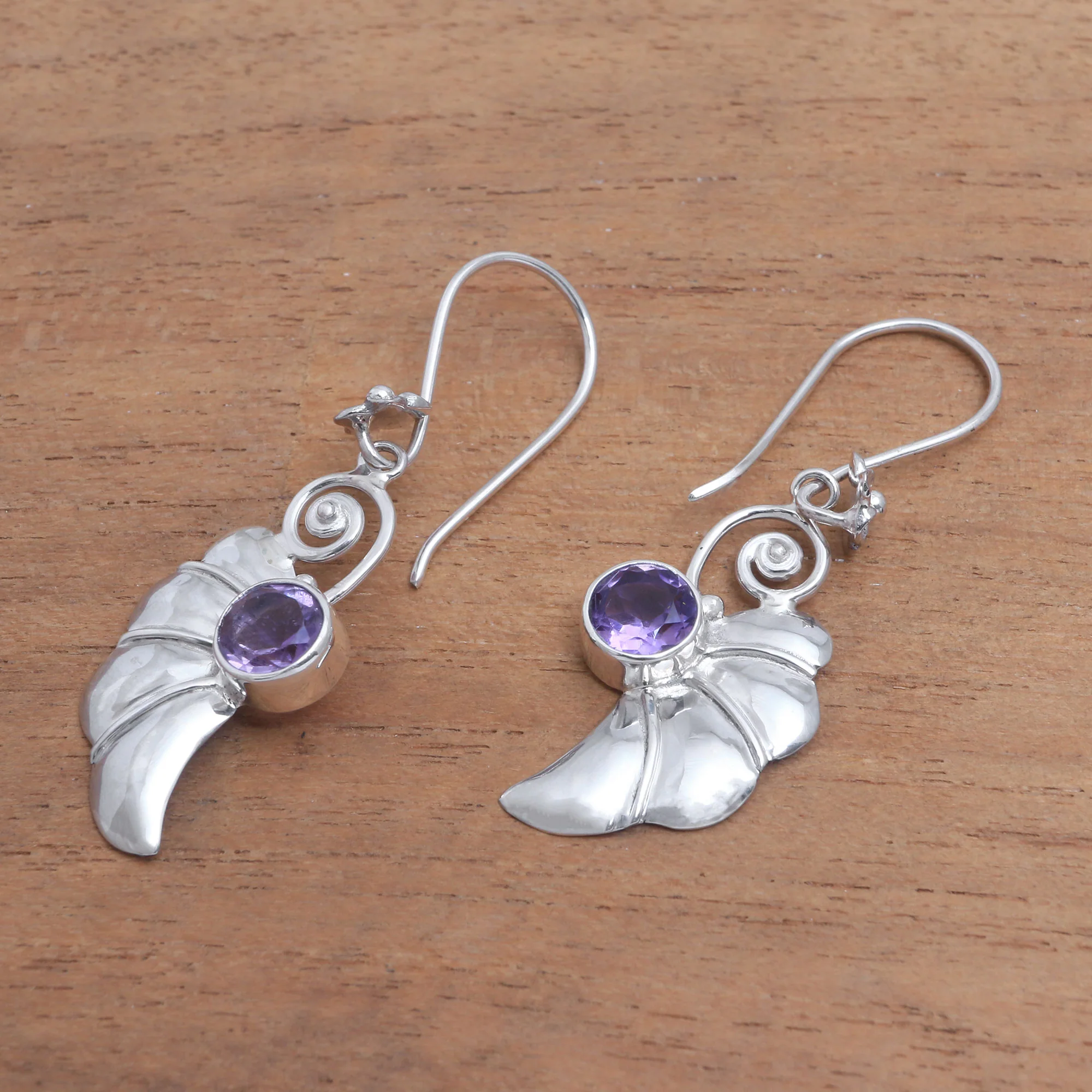 Butterfly Halves Sterling Silver Earrings - Image 3