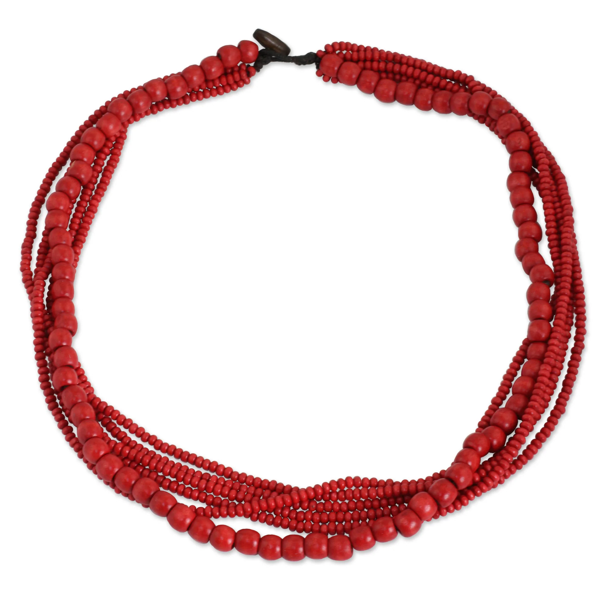 Cabana Wood Beaded Necklace - Image 2