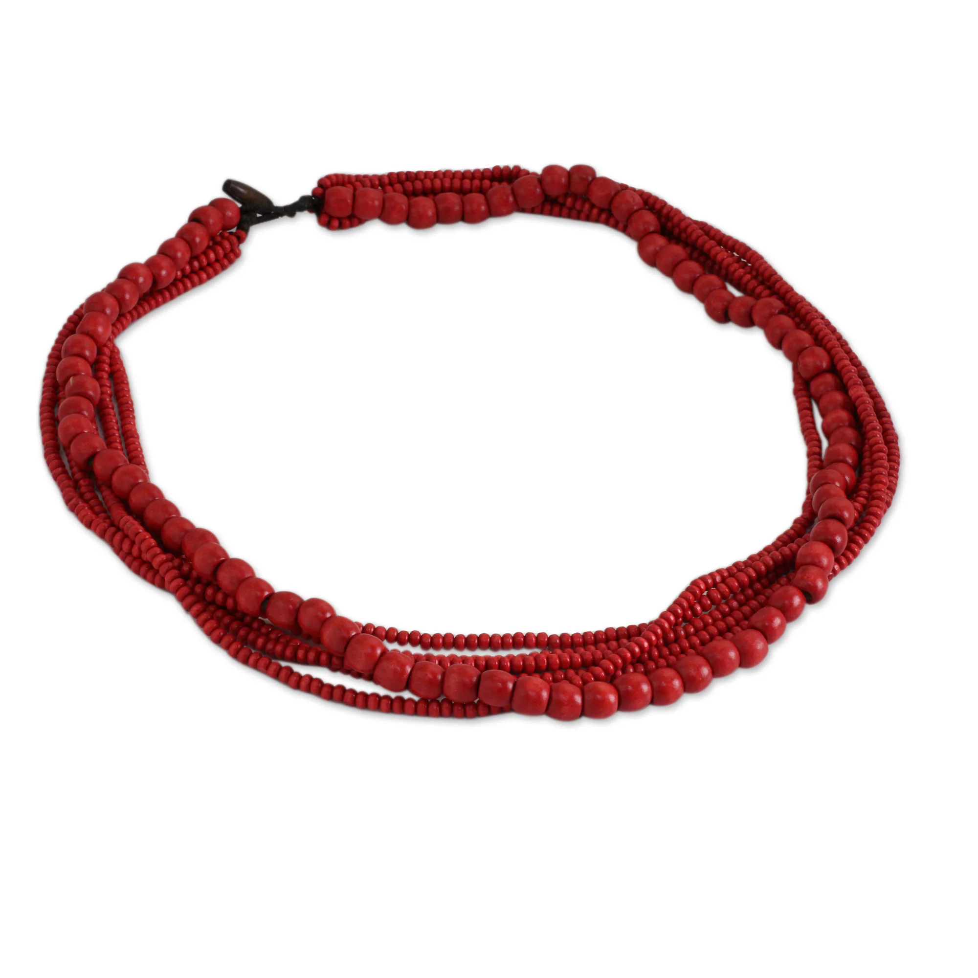 Cabana Wood Beaded Necklace - Image 3