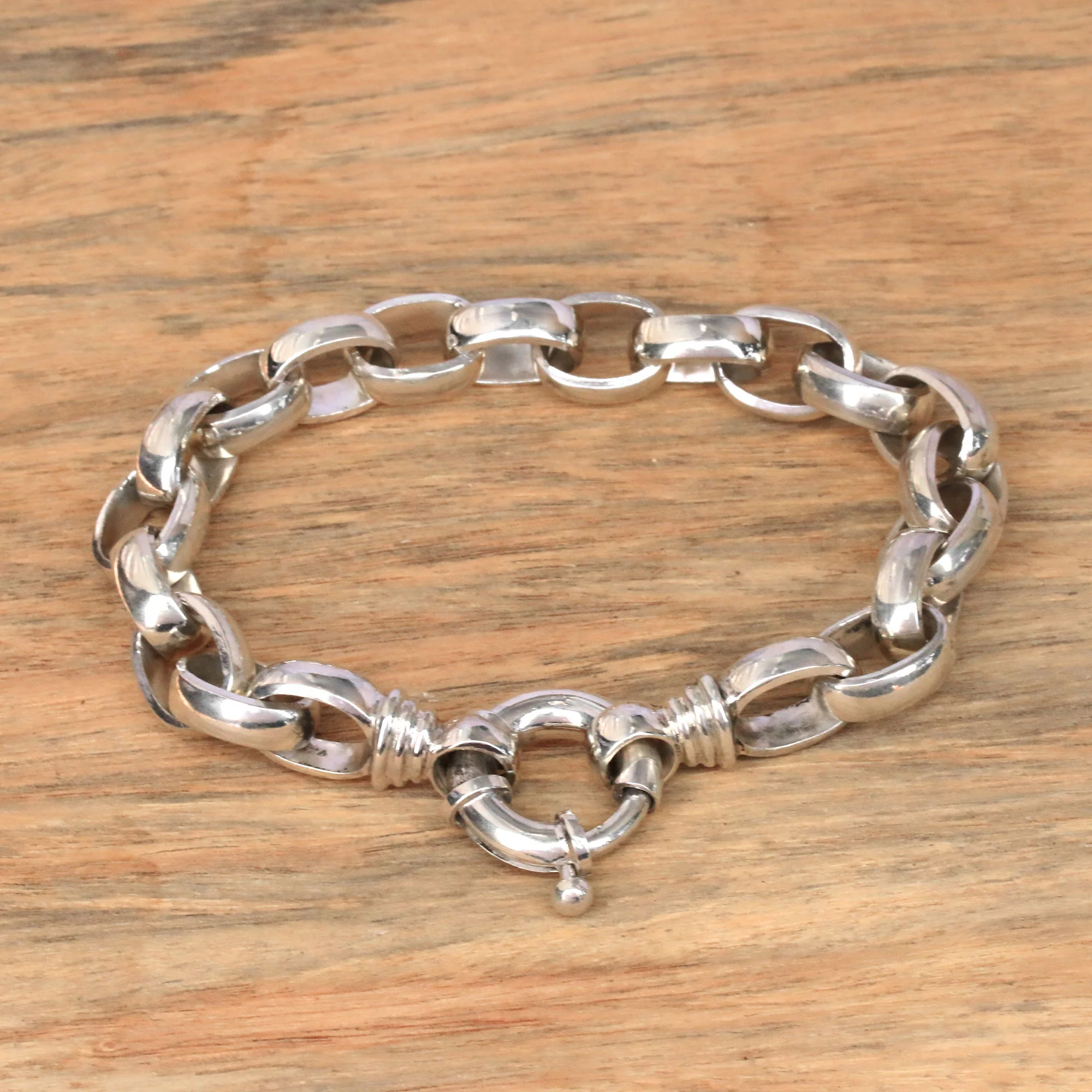 Cager Links Sterling Silver Chain Bracelet - Image 3