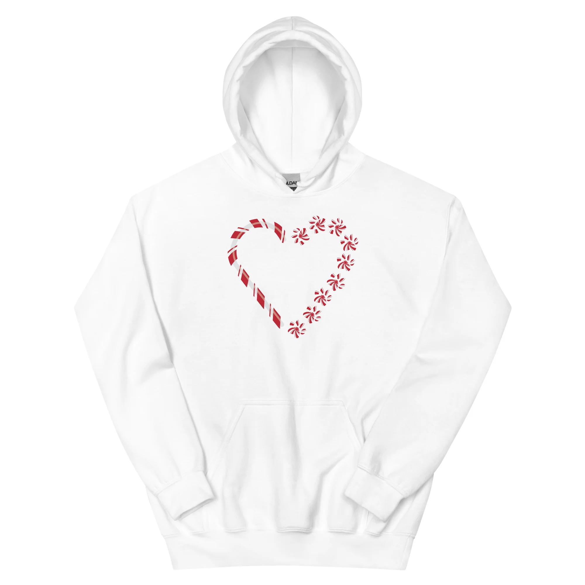 Candy Cane Hearts & Paws Hoodie - Image 6