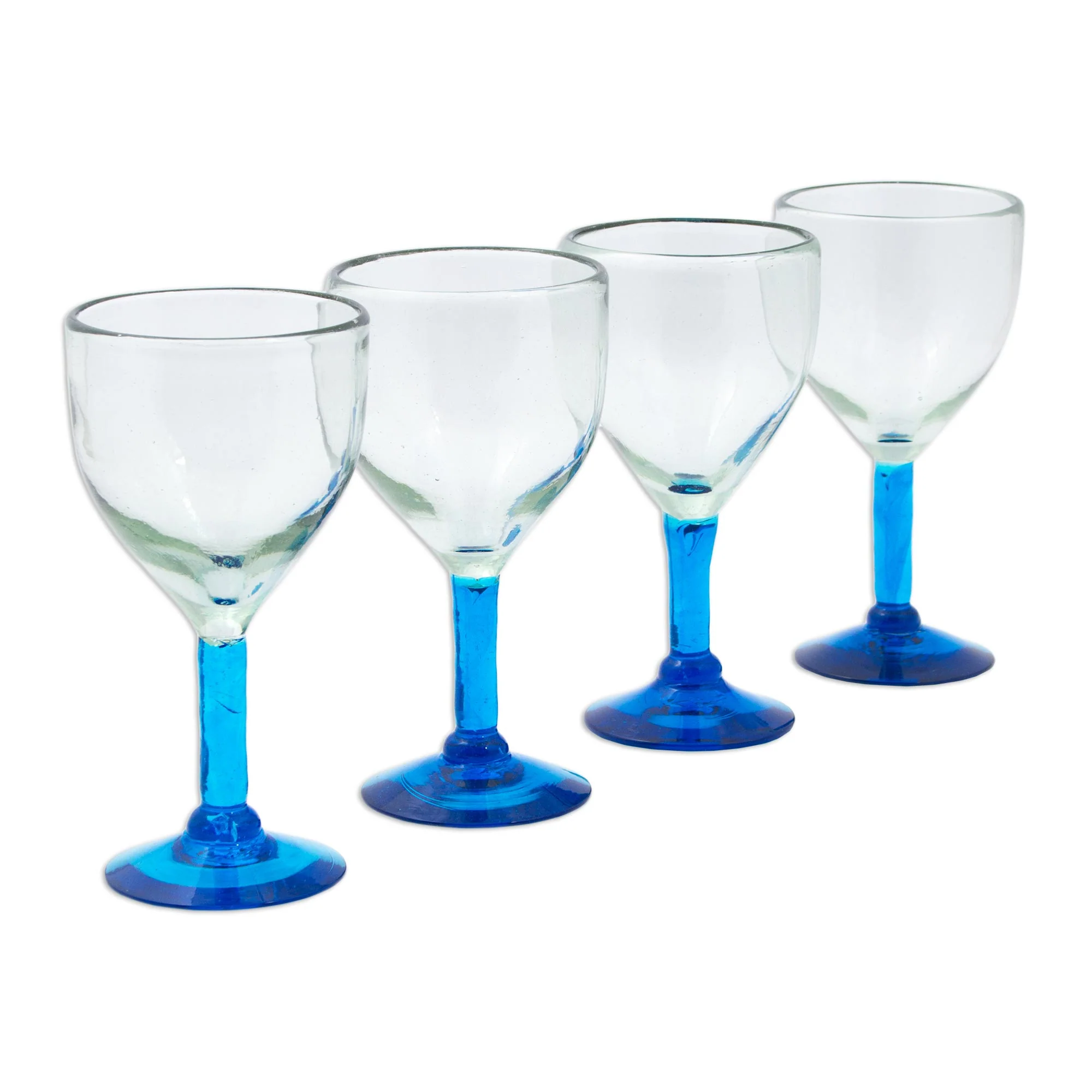 Caribbean Mirage Hand Blown Water Glasses - Image 4