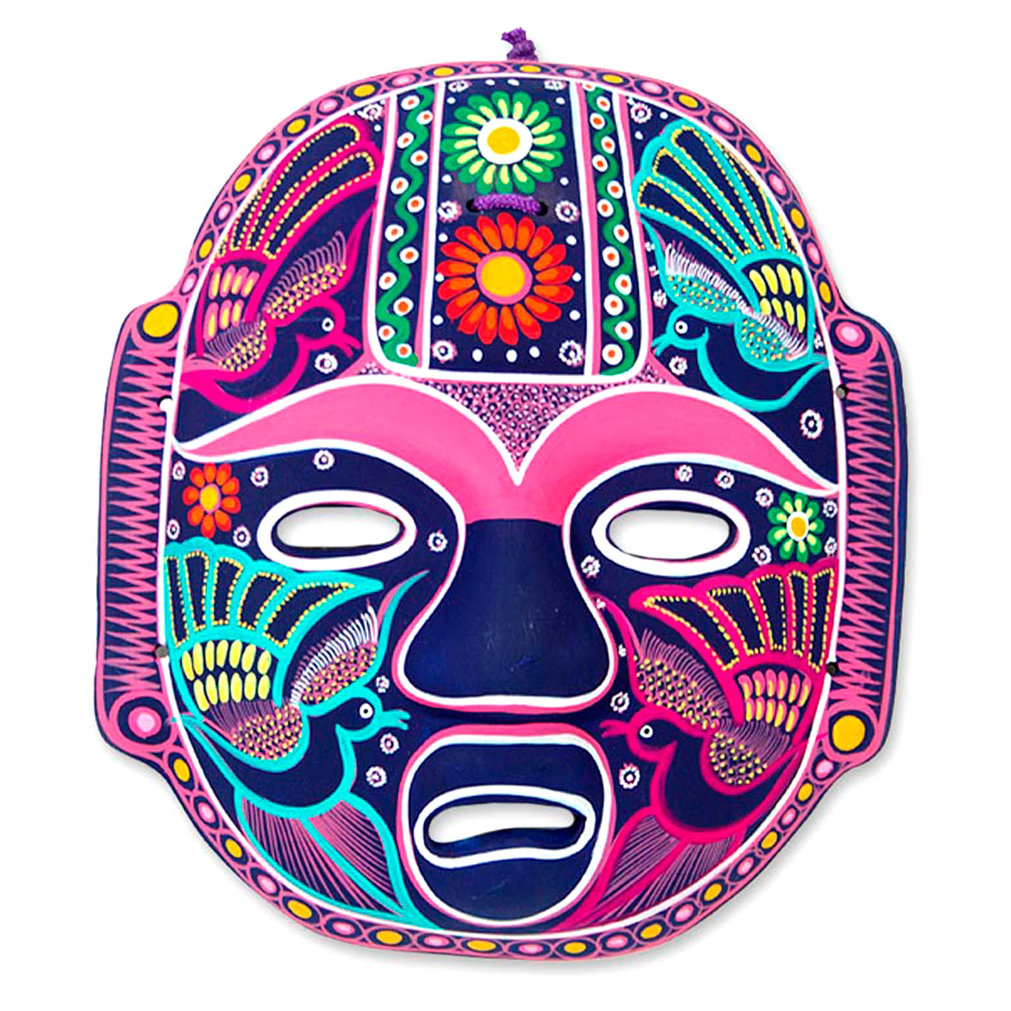 Carnival Olmeca Animal Themed Ceramic Mask - Image 2