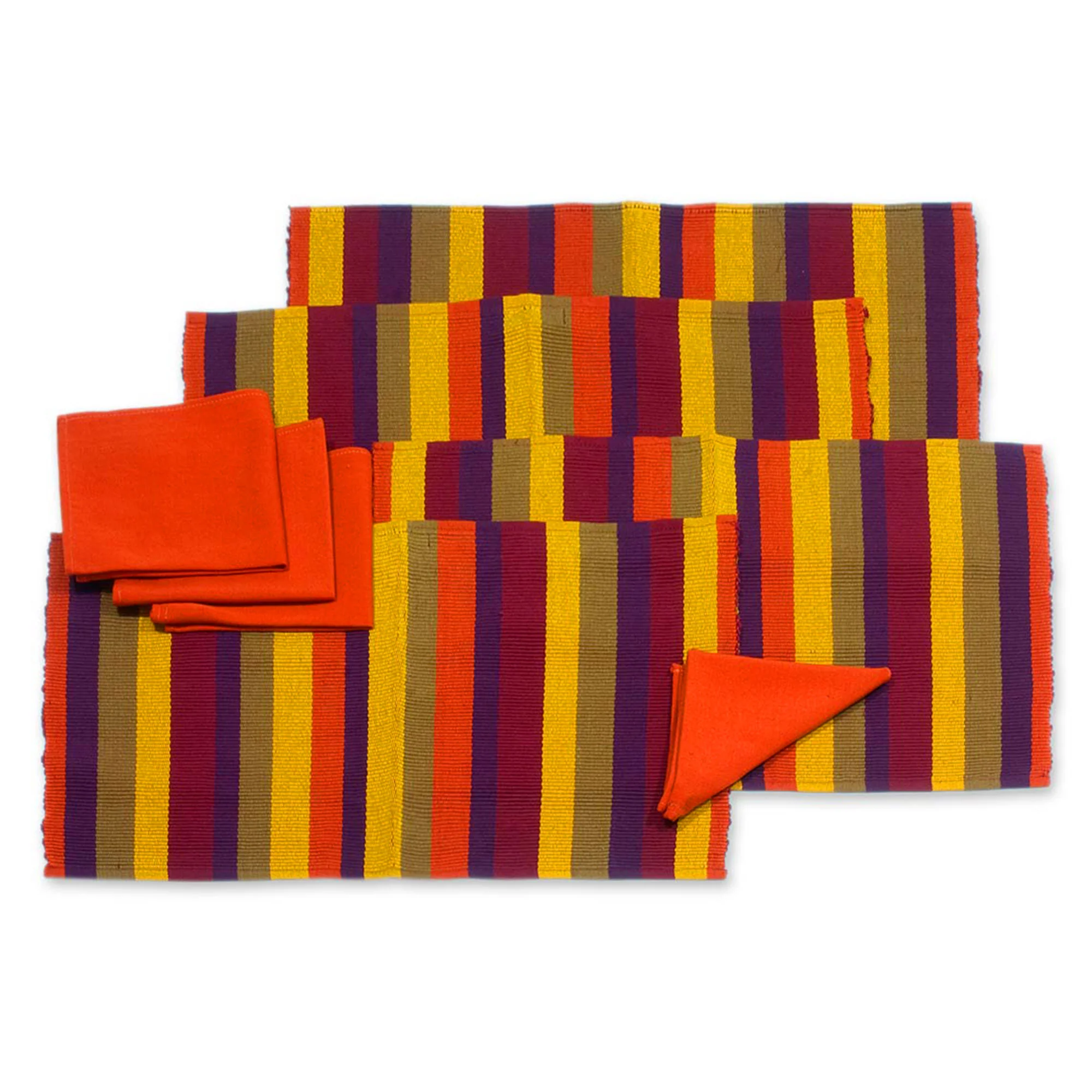 Casaca Fiesta Modern Cotton Placemats and Napkins (Set of 4) - Image 2