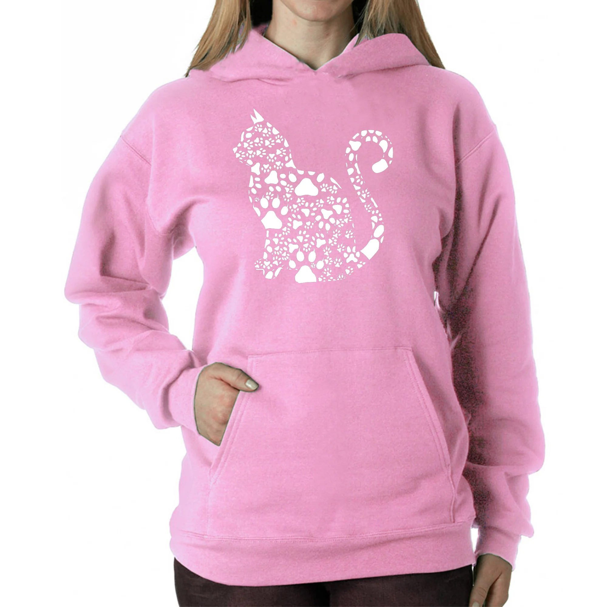 Cat Claws - Women's Word Art Hooded Sweatshirt - Image 3