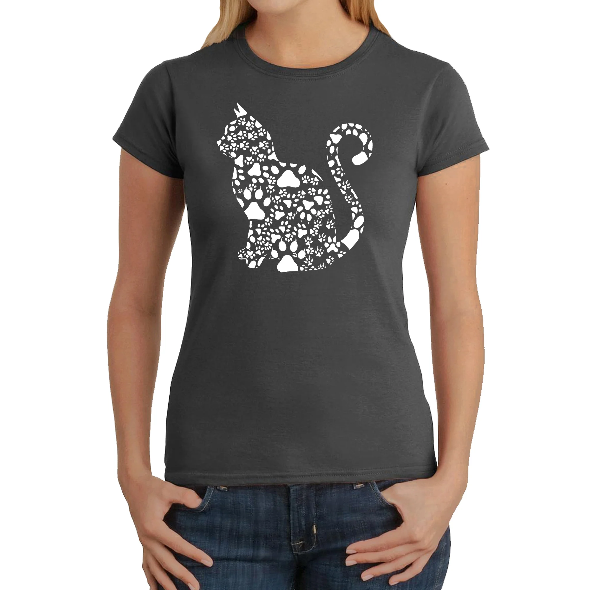 Cat Claws - Women's Word Art T-Shirt - Image 6