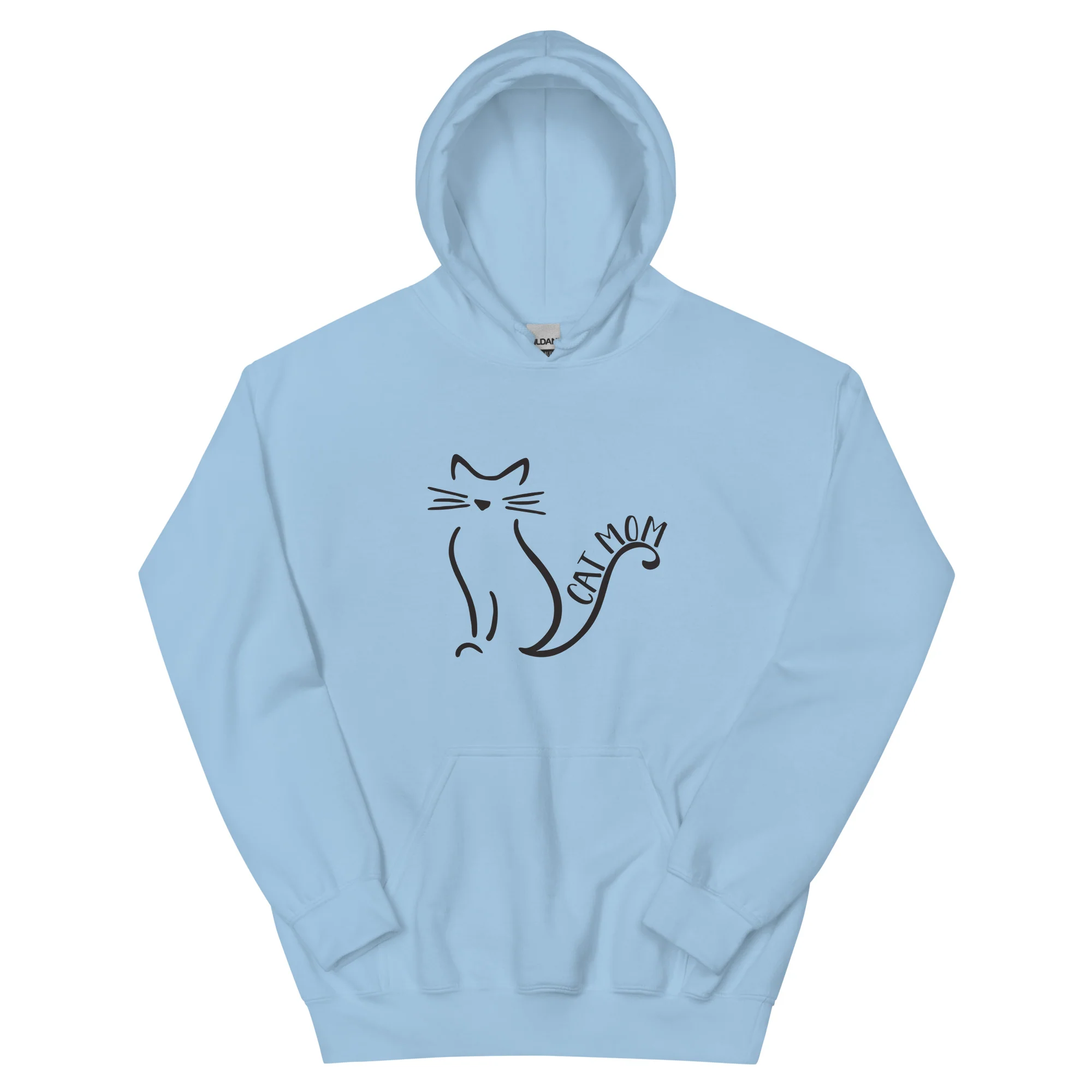Cat Mom Outlined Hoodie - Image 7