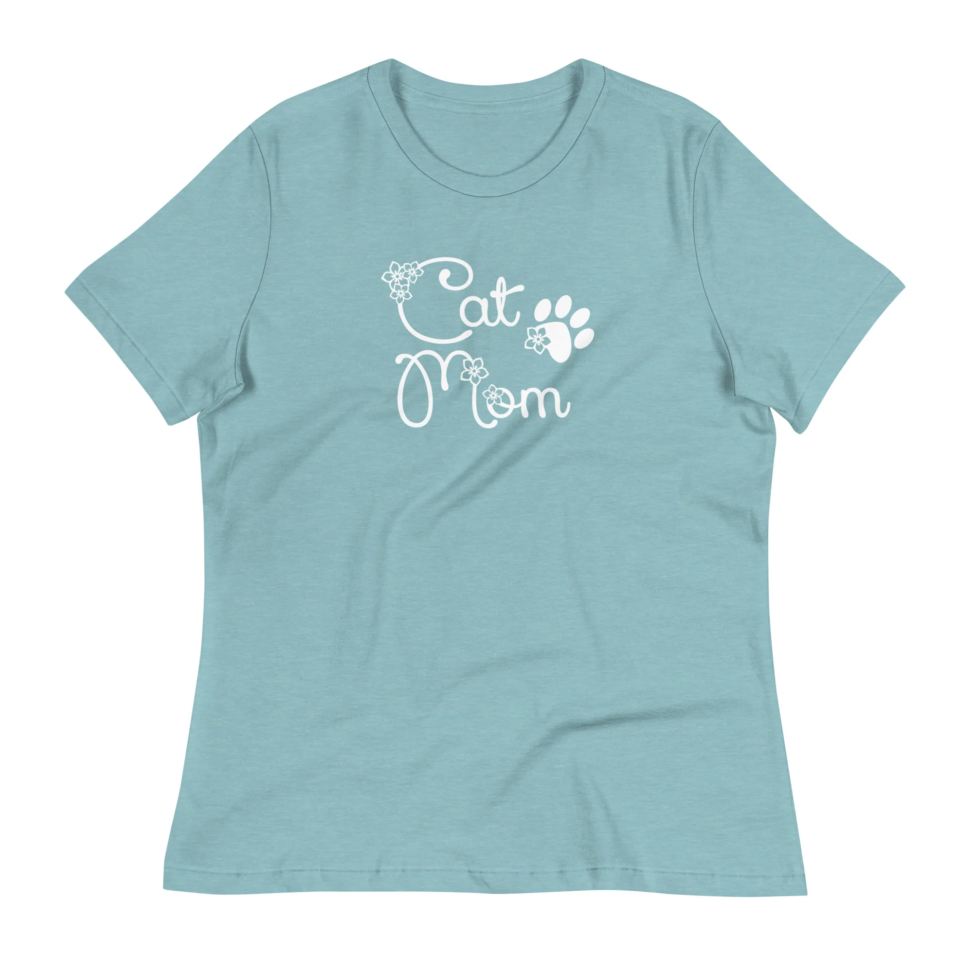 Cat Mom Relaxed T-Shirt - Image 6