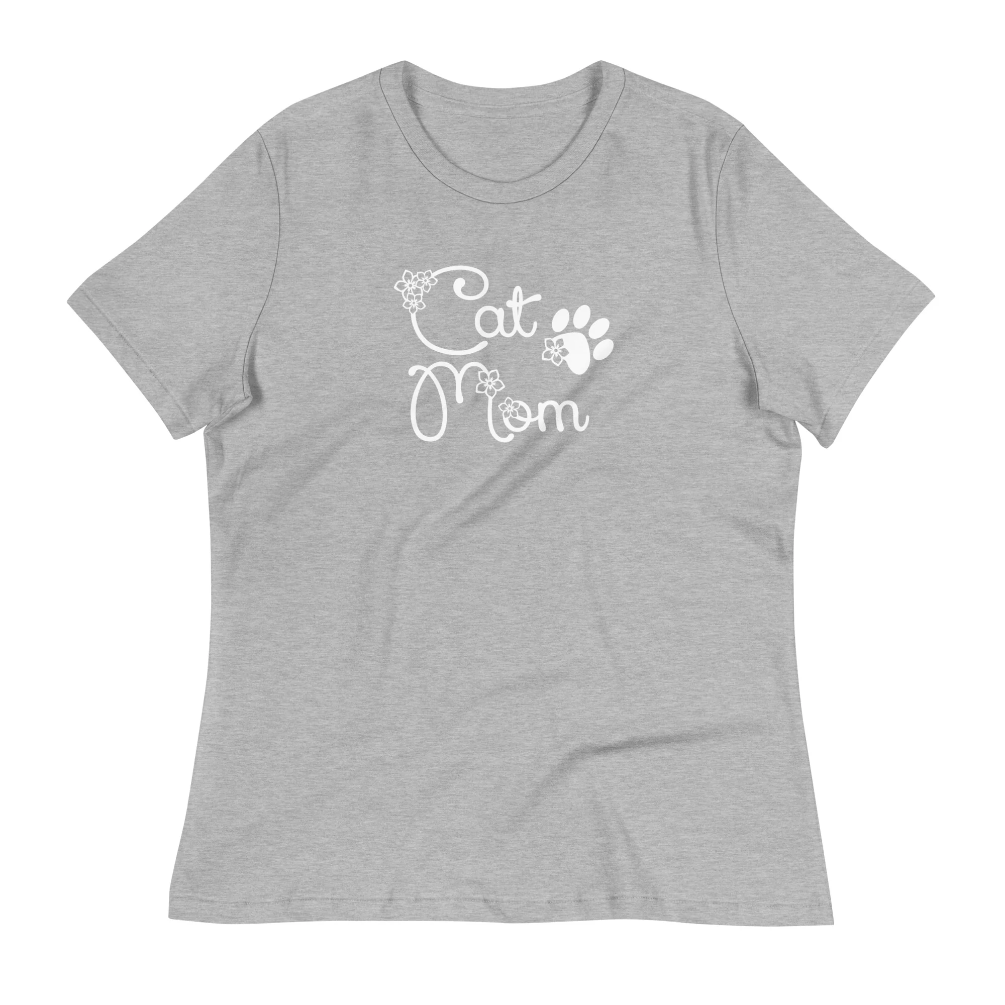 Cat Mom Relaxed T-Shirt - Image 7