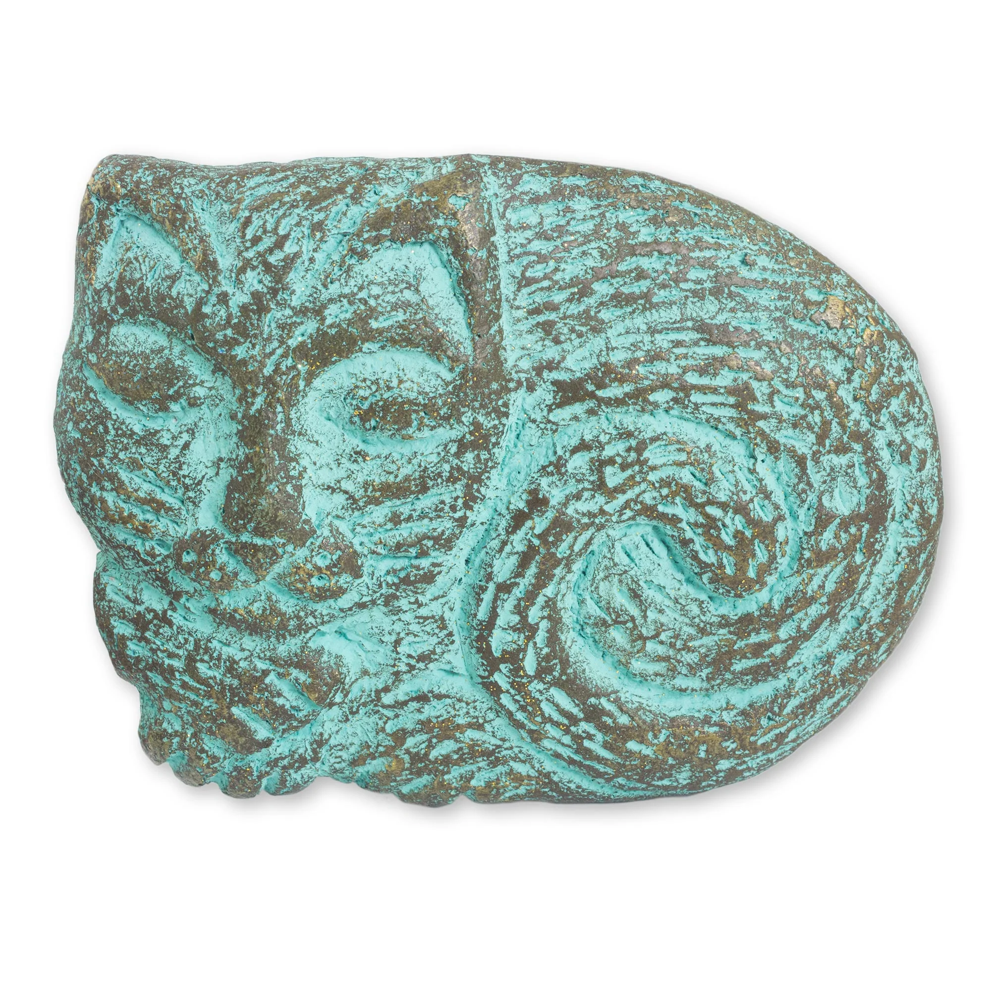 Cat Nap Sleepy Cat Wall Adornment Handmade Recycled Paper Sculpture - Image 2