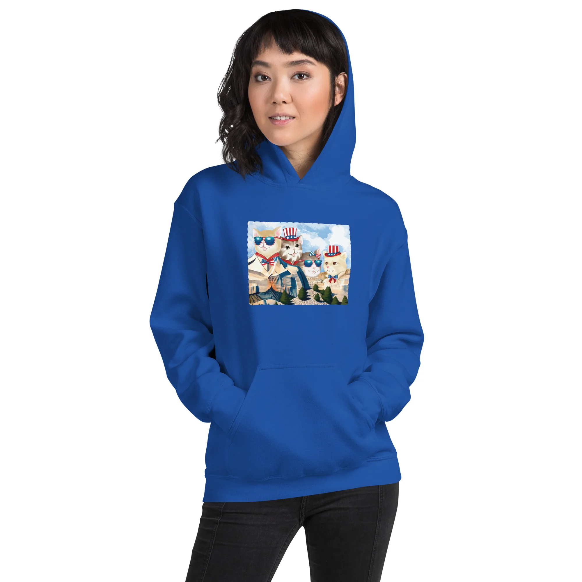 Cat Rushmore Hoodie - Image 2