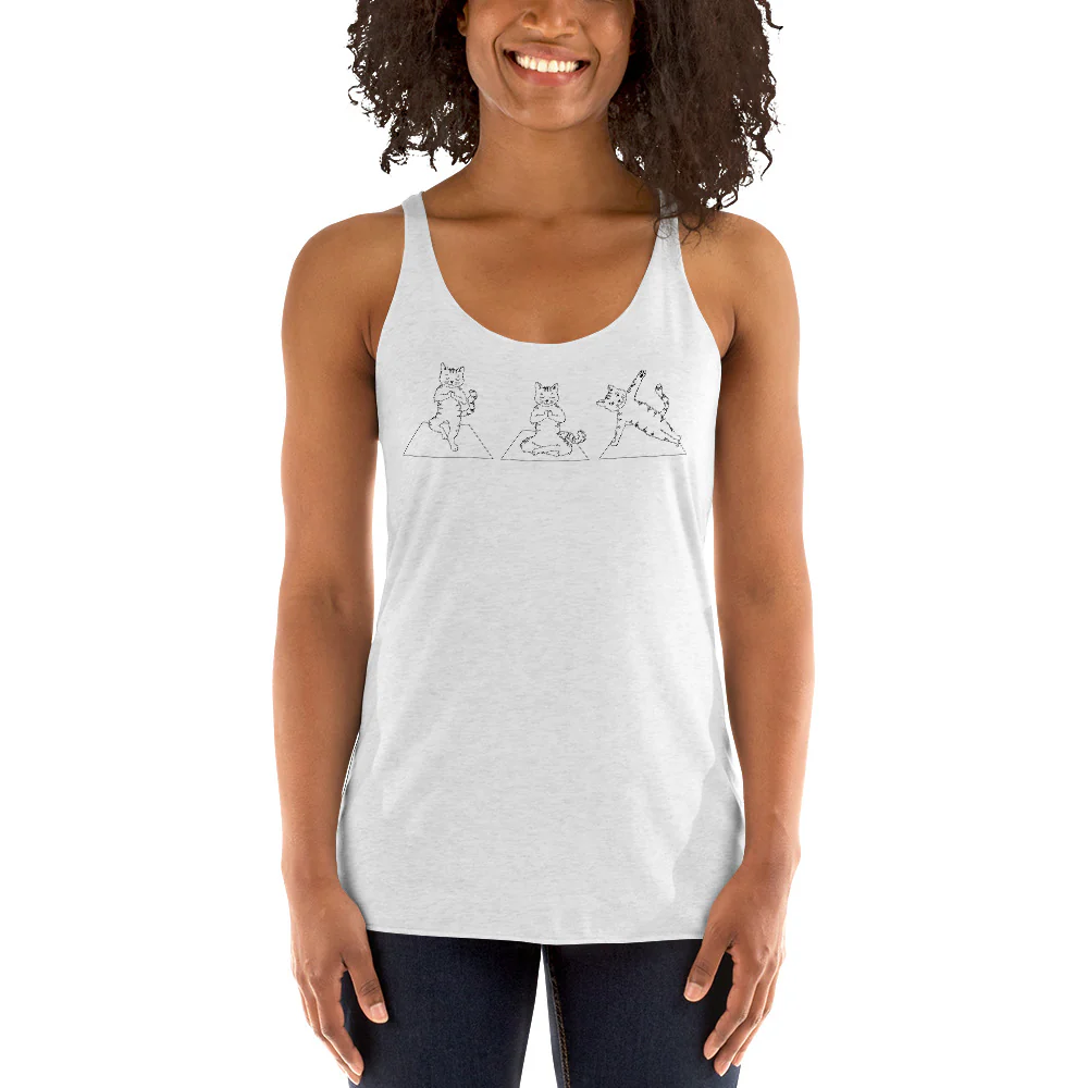 Cat Yoga Pose Tank - Image 2