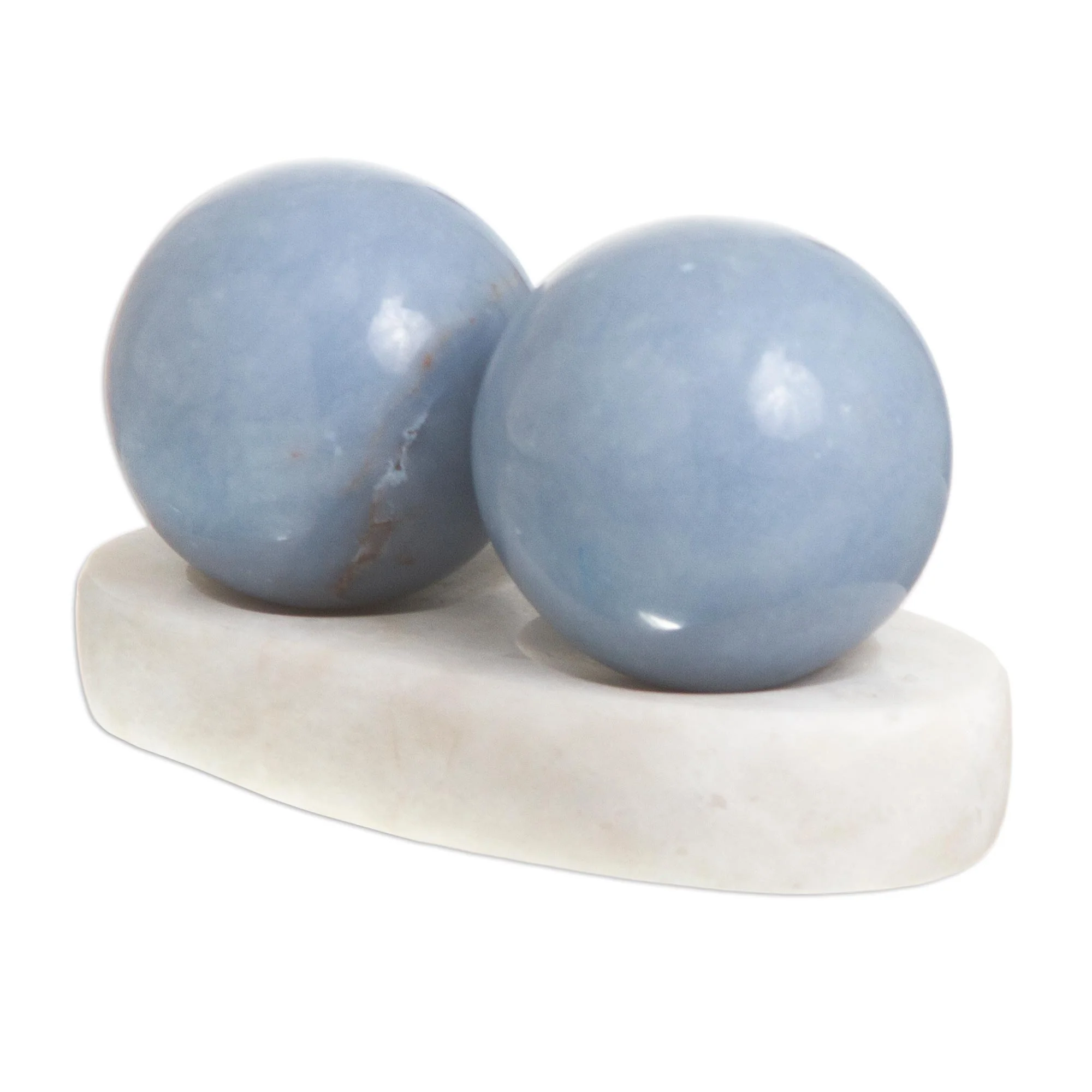 Celestial Peace Set of 2 Celestite Spheres - Image 4