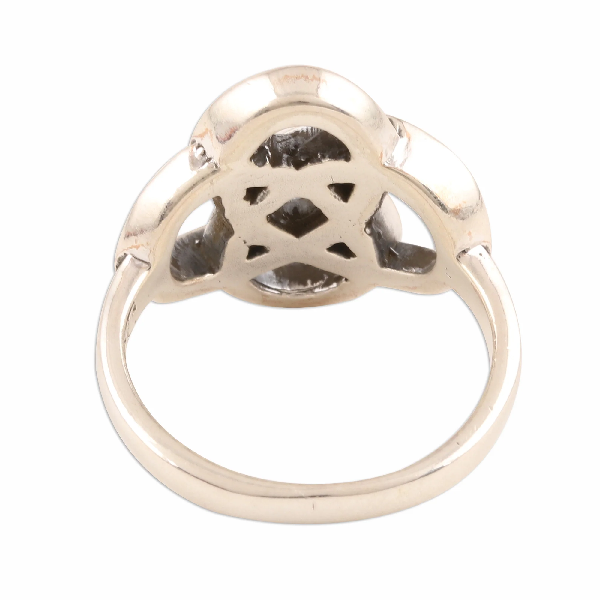 Celtic Connection Celtic Sterling Silver Band Ring Crafted in India - Image 5