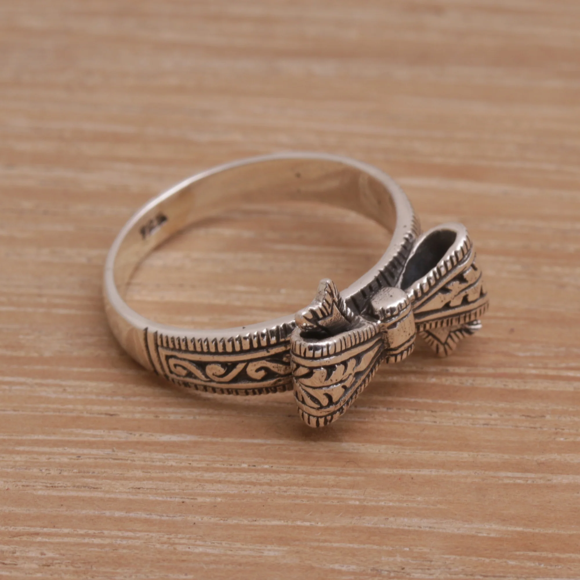 Celuk Bow Sterling Silver Cocktail Ring - Image 4