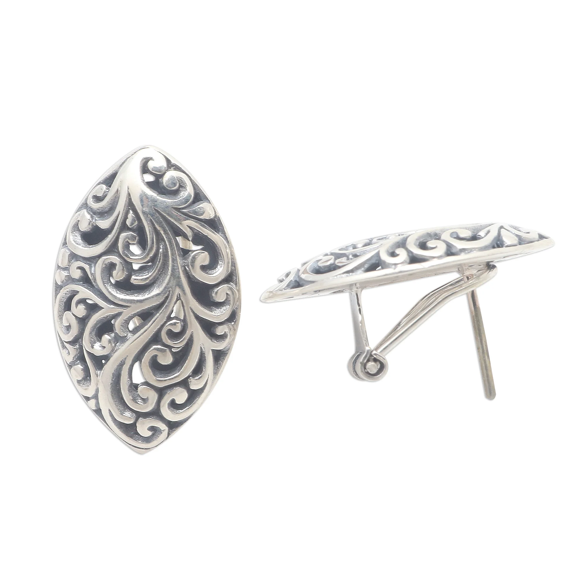 Celuk Delight Artisan Crafted Sterling Silver Drop Earrings - Image 4