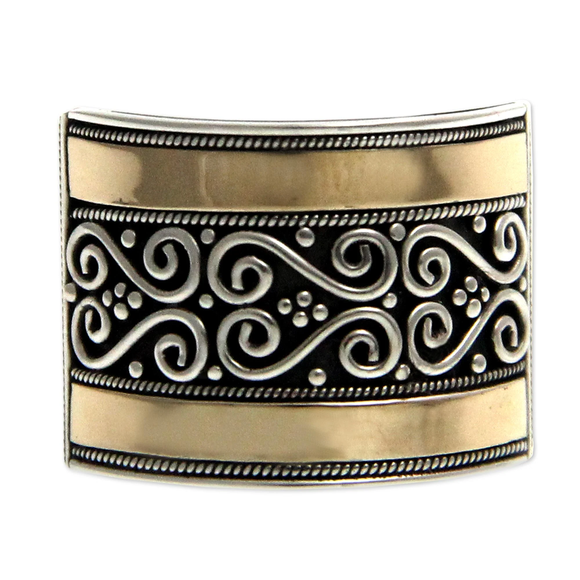 Celuk Gates Sterling Silver and 18k Gold Plated Ring - Image 3