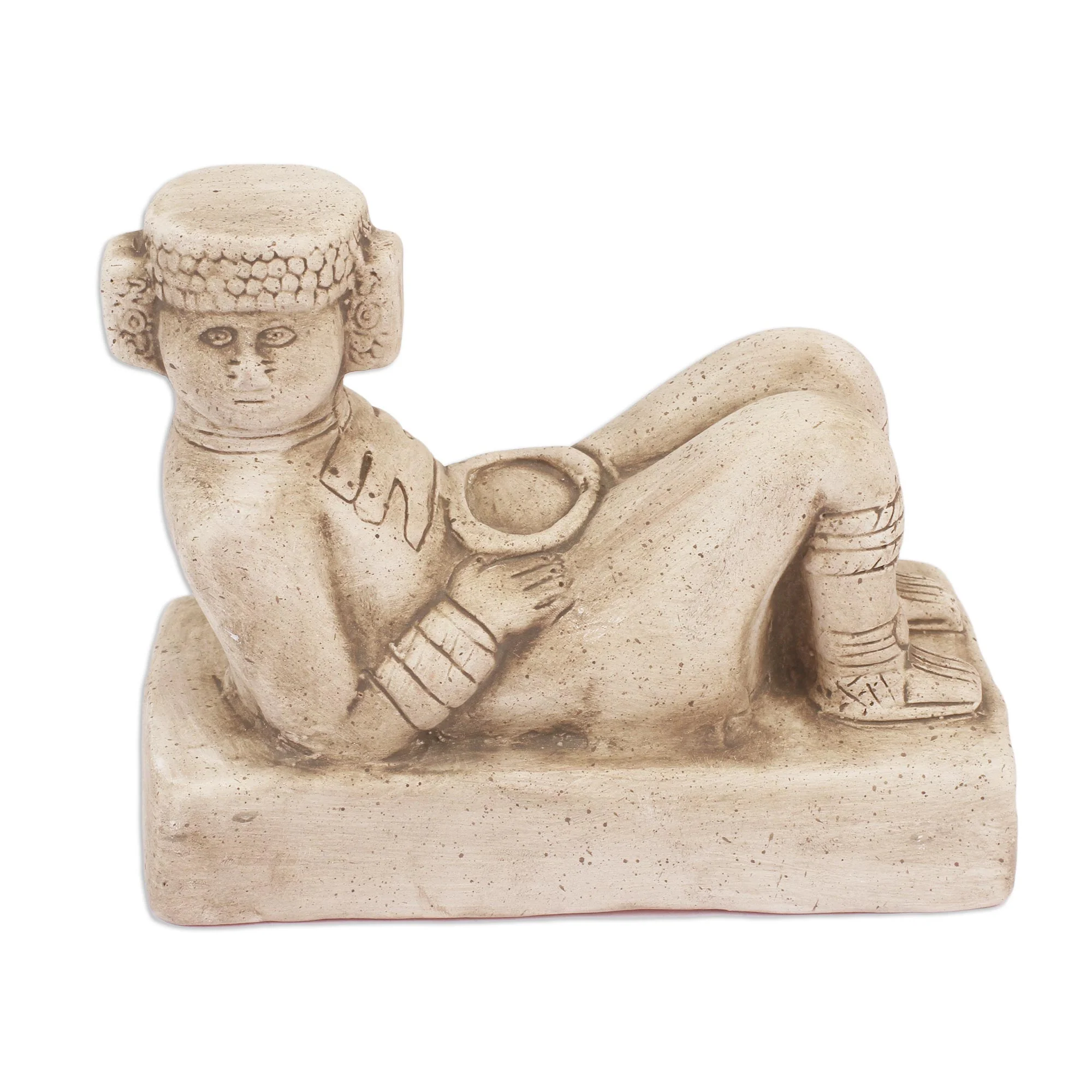 Chac Mool Archaeological Style Sculpture - Image 2