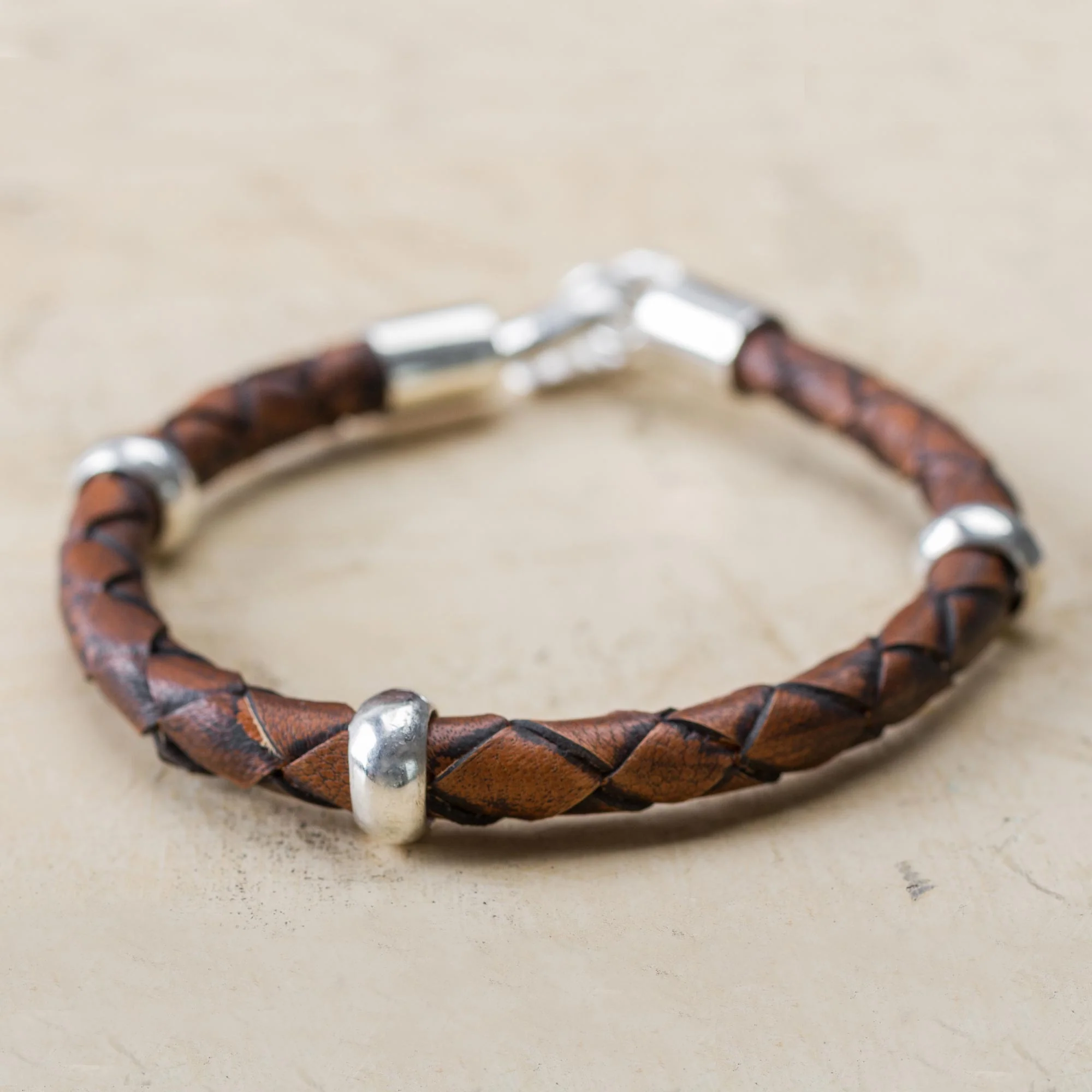 Chankas Warrior Leather Bracelet - Image 3