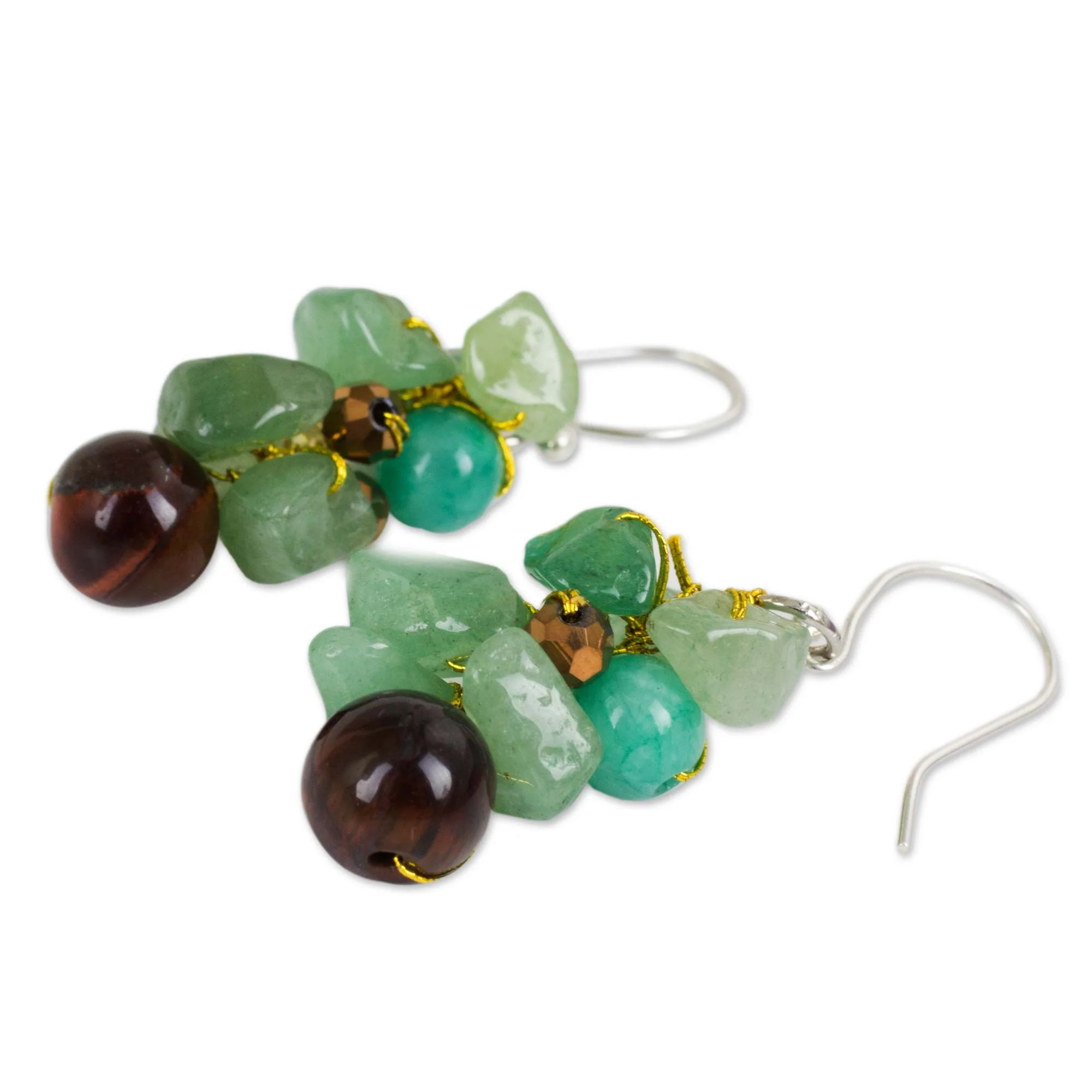 Chiang Mai Melody Sterling Silver & Gemstone Earrings - Image 3