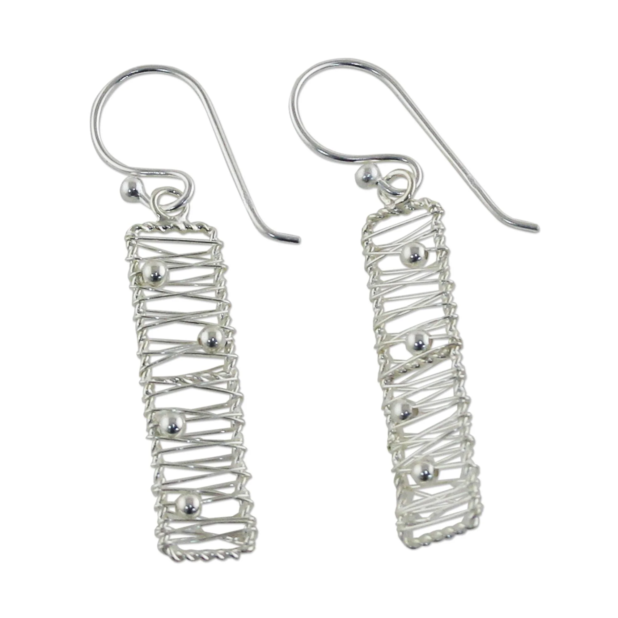 Chiang Mai River Silver Dangle Earrings - Image 5