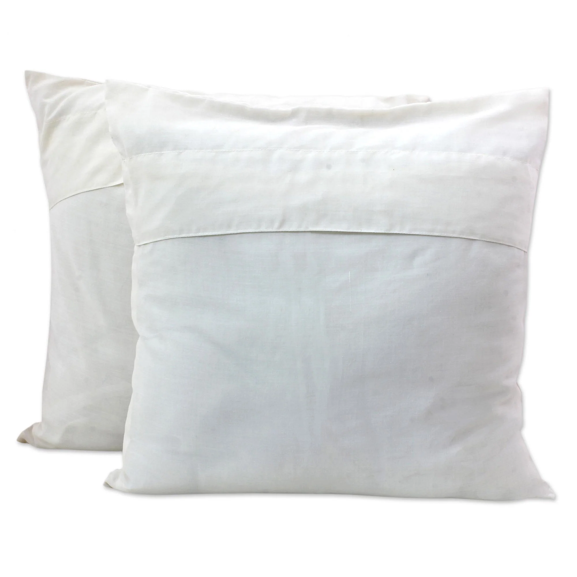 Chinar Tree Embroidered Cotton Cushion Covers Red Tree (Pair) India - Image 3