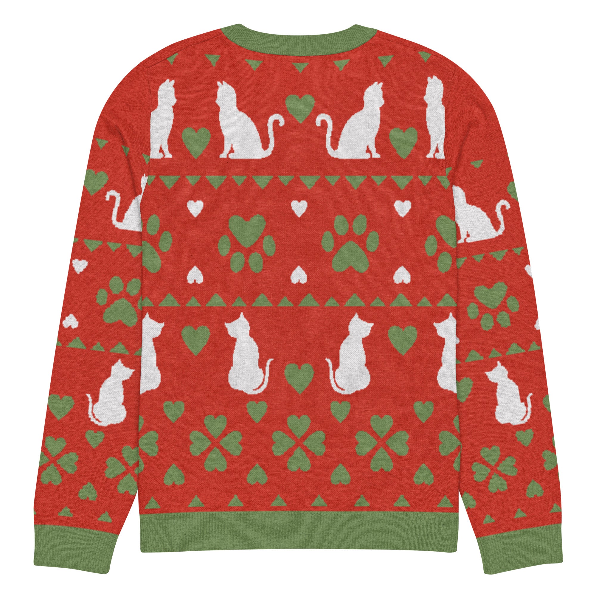 Christmas Cats Knitted Crewneck Sweater - Image 14