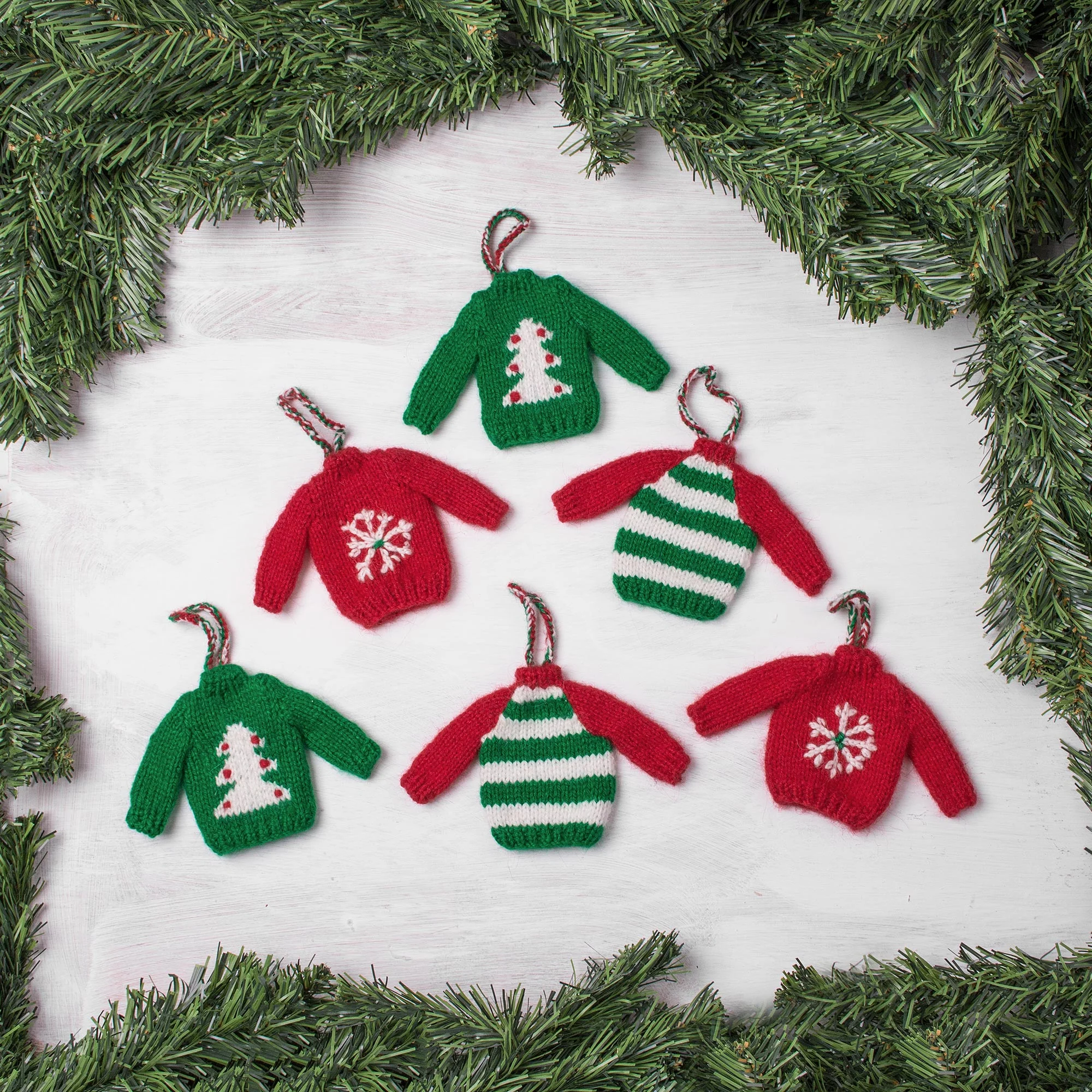 Christmas Comfort Mini Sweater Ornaments - Image 3