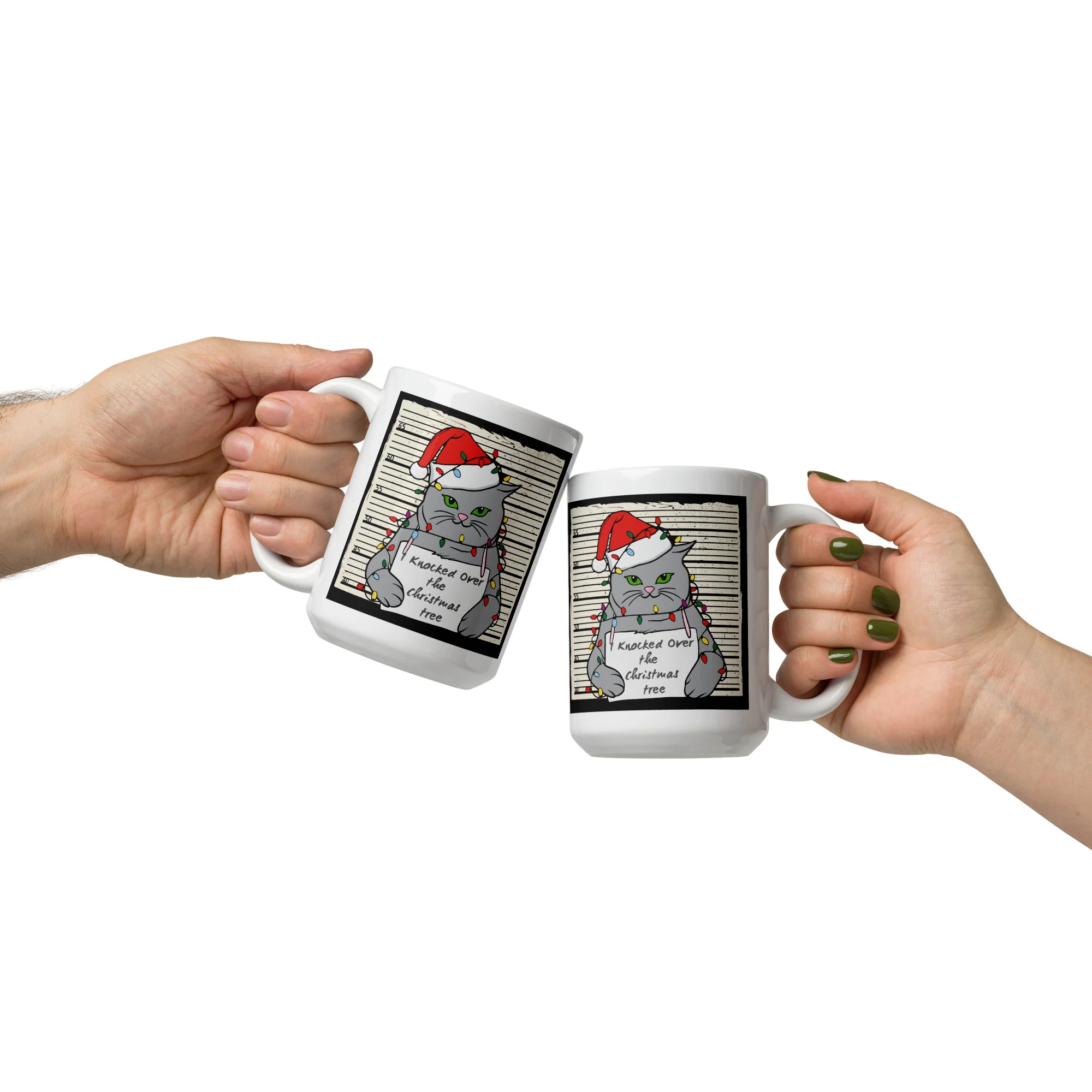 Christmas Shenanigans Cat Mug - Image 2