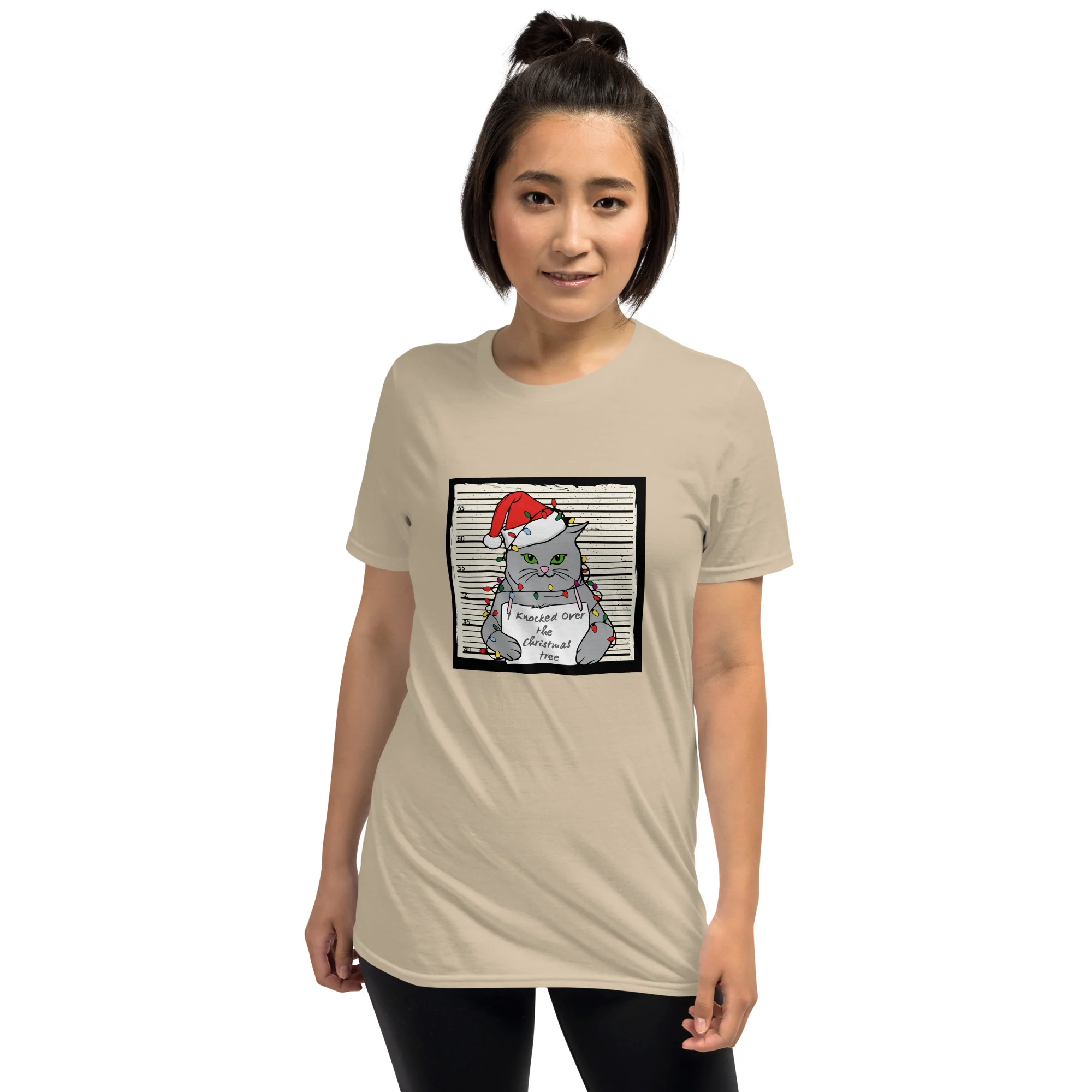 Christmas Shenanigans Cat T-Shirt - Image 11