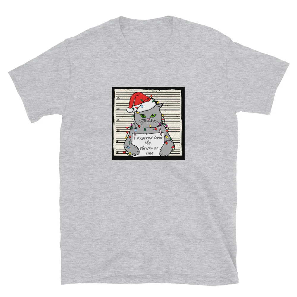 Christmas Shenanigans Cat T-Shirt - Image 8