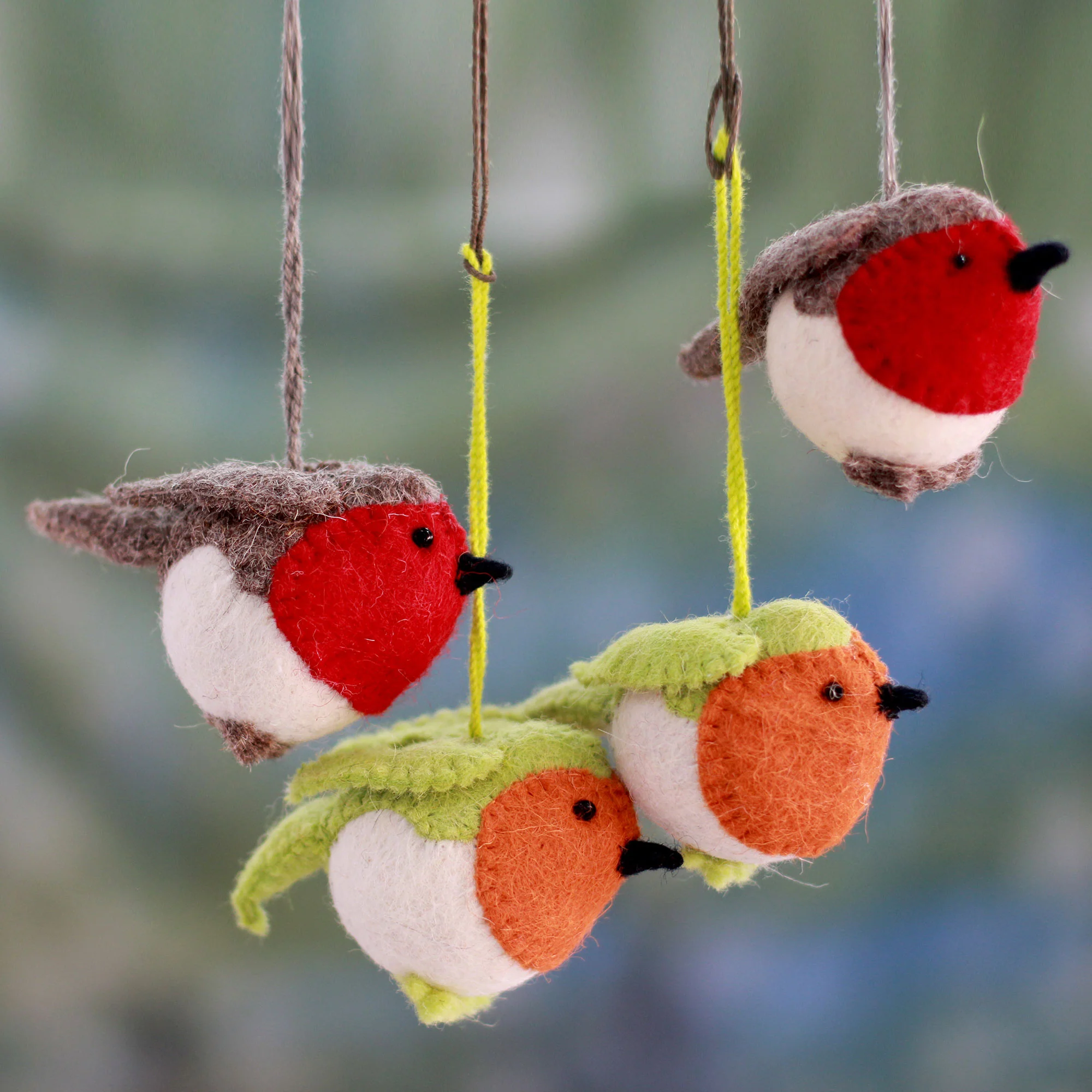 Christmas Song Handcrafted Wool Ornaments - Image 3