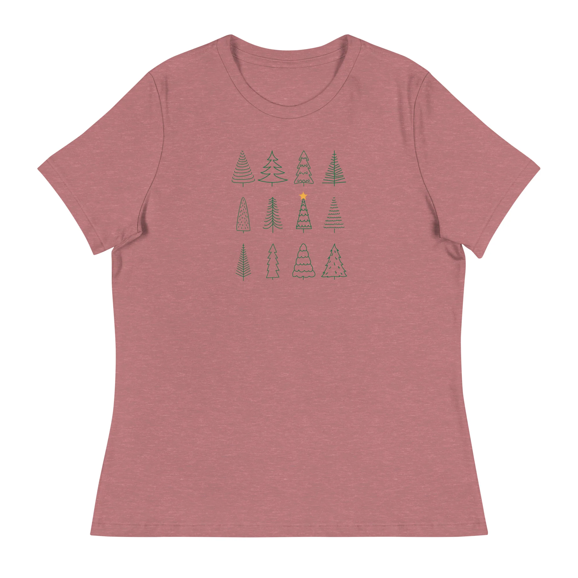 Christmas Trees Women's Relaxed T-Shirt - Image 3
