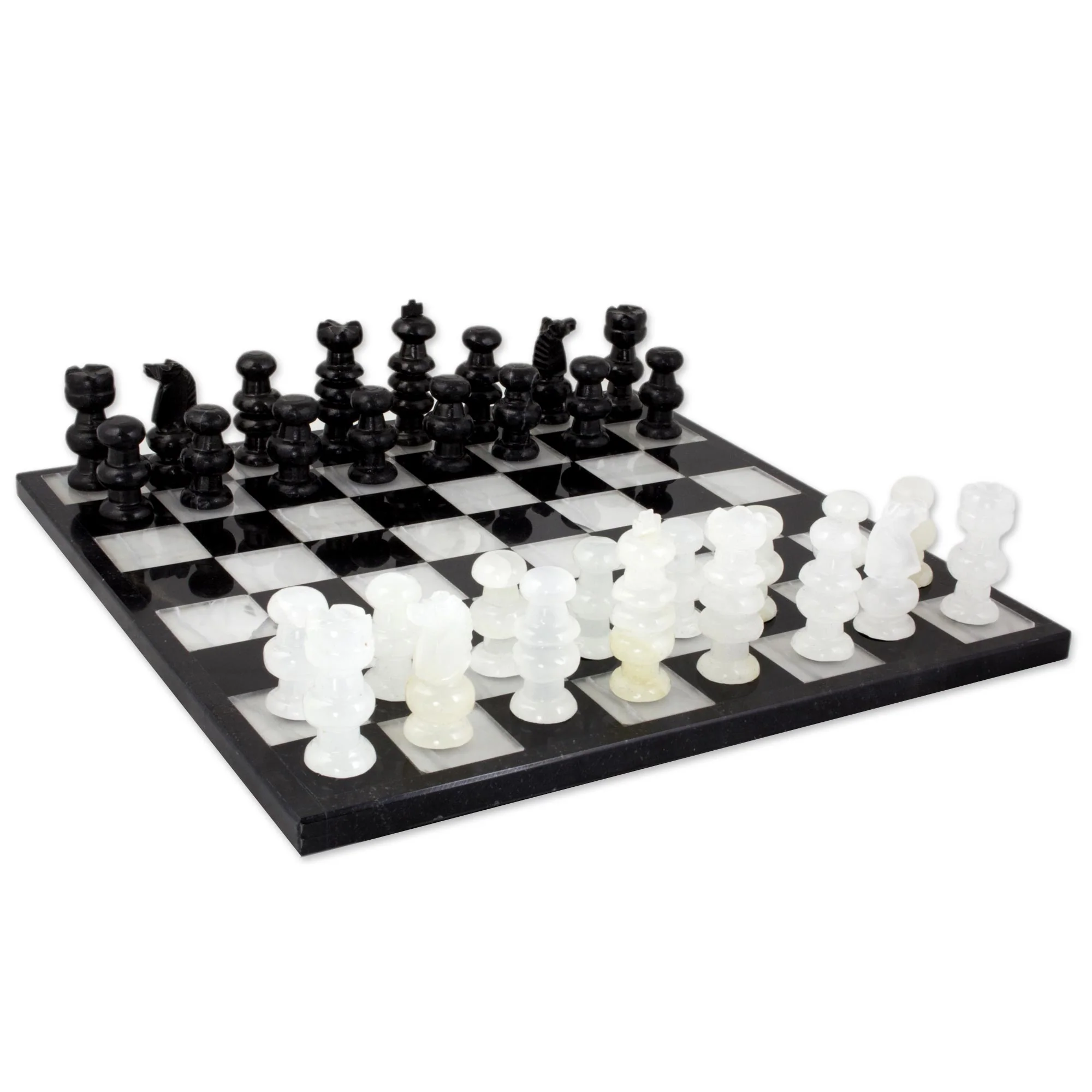 Classic Onyx and Marble Chess Set - Image 2