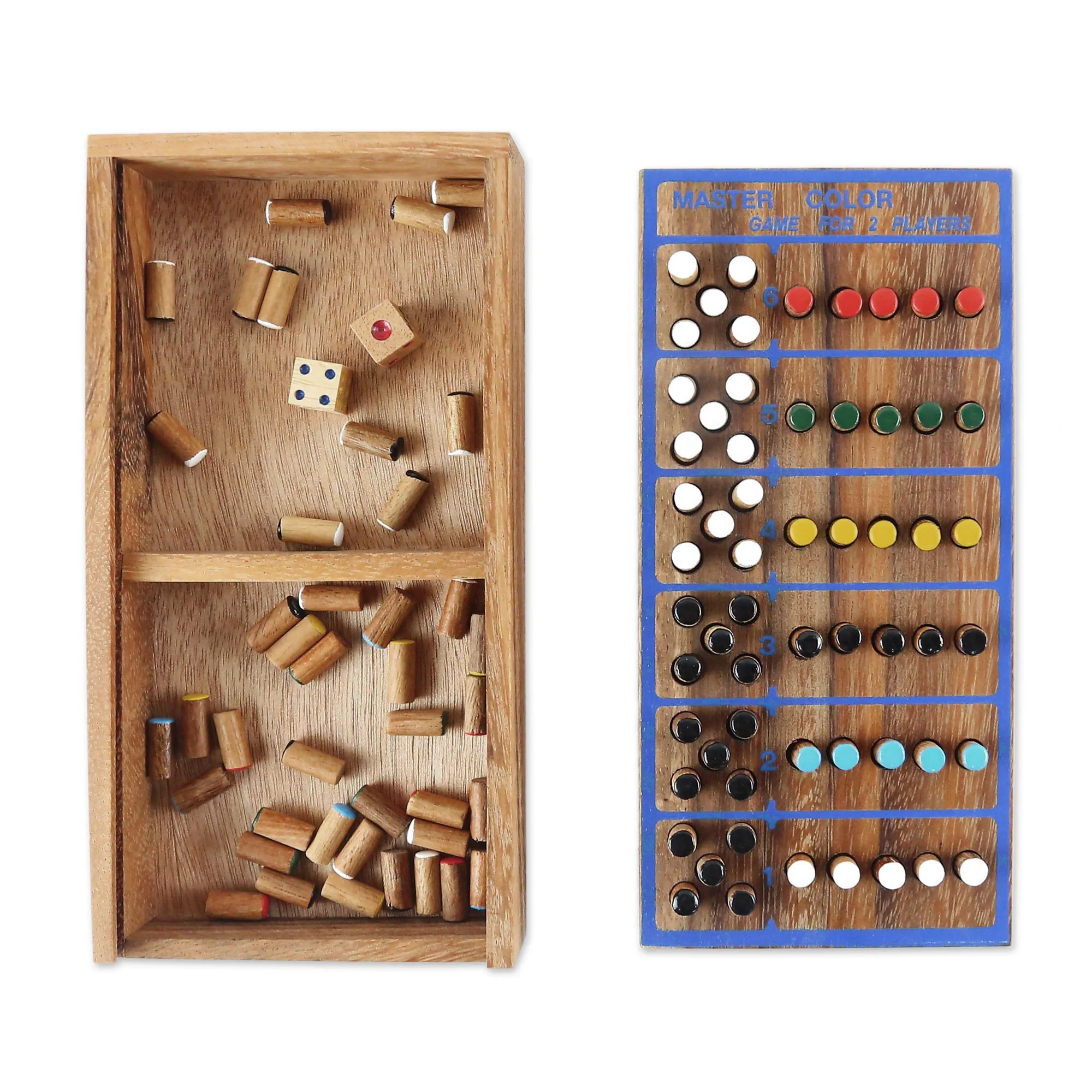 Code Breaker Hand Made Colorful Wood Peg Game from Thailand - Image 5