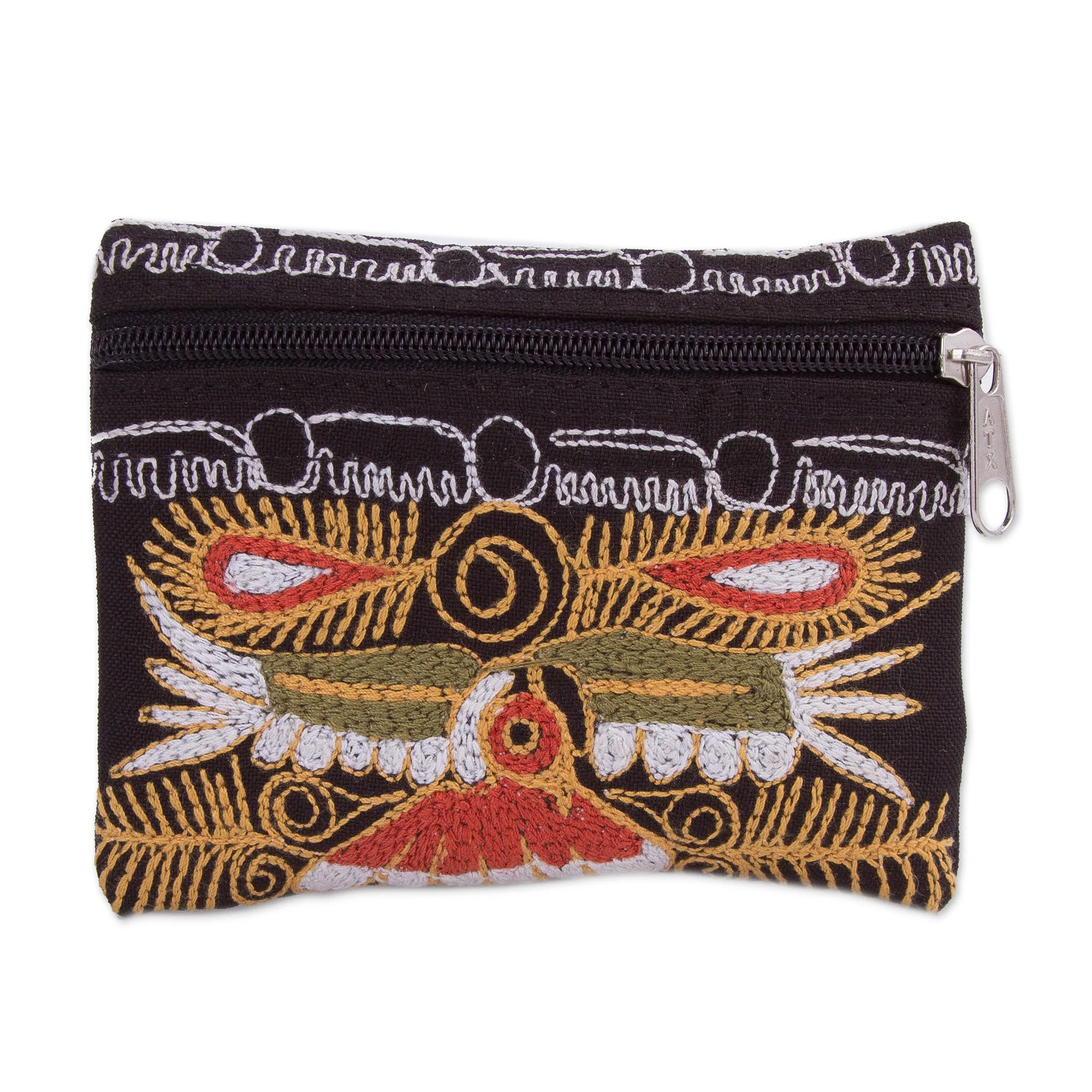 Colca Condor Handcrafted Embroidered Coin Purse from Peru - Image 2