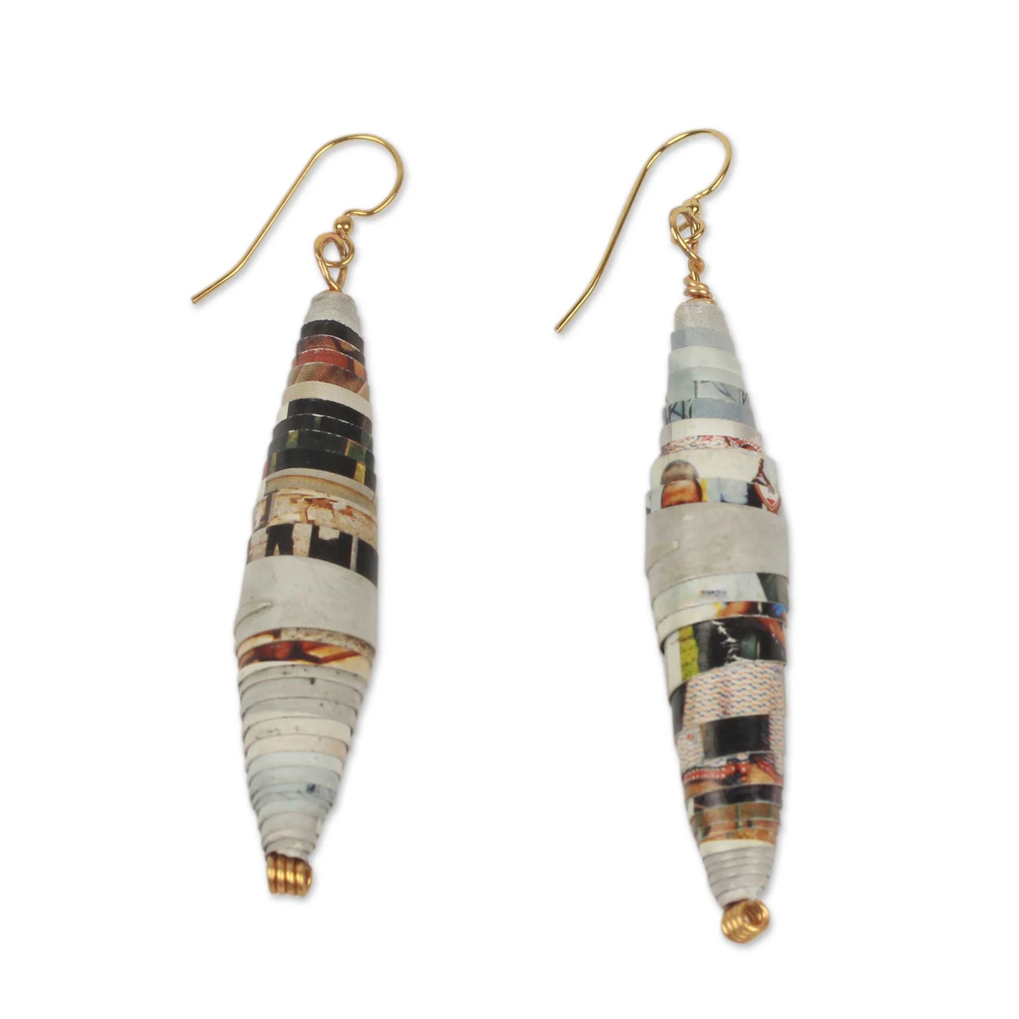 Colored Pencil Handmade Eco-Earrings - Image 2