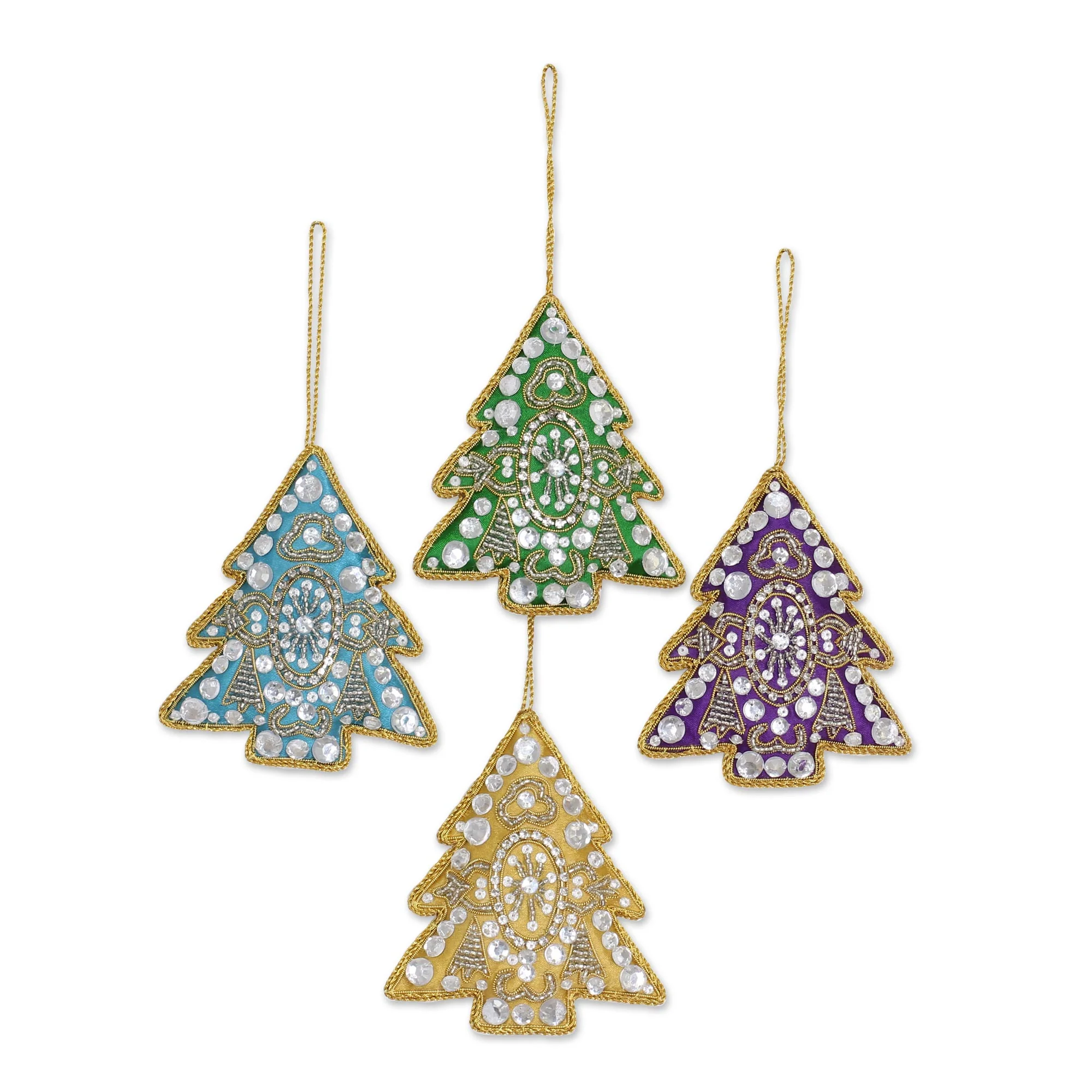 Colorful Holiday Glass Christmas Holiday Ornament - Image 2
